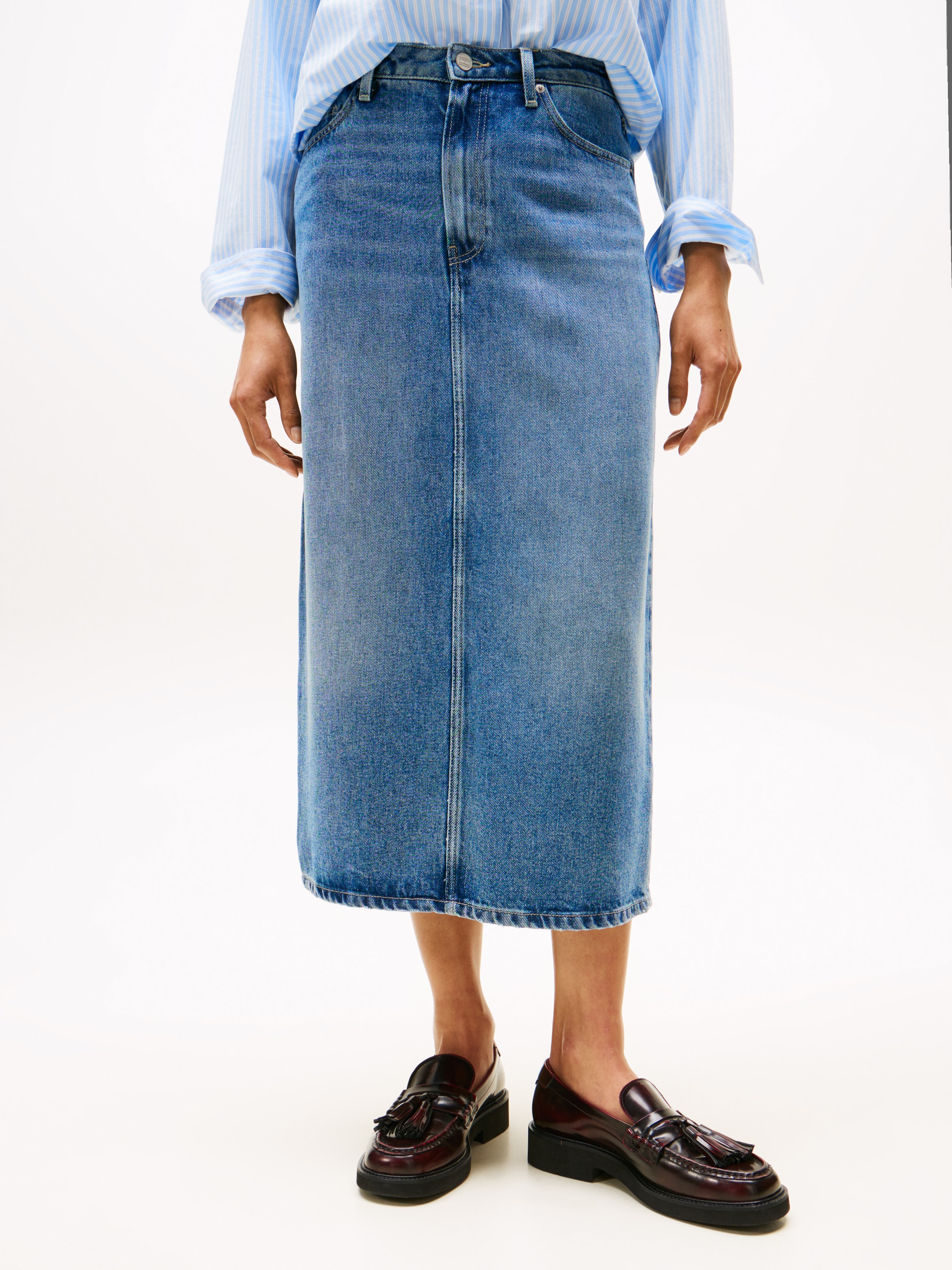 Image of Tommy Hilfiger Jeansrock "DNM LANA MIDI HW SKIRT"