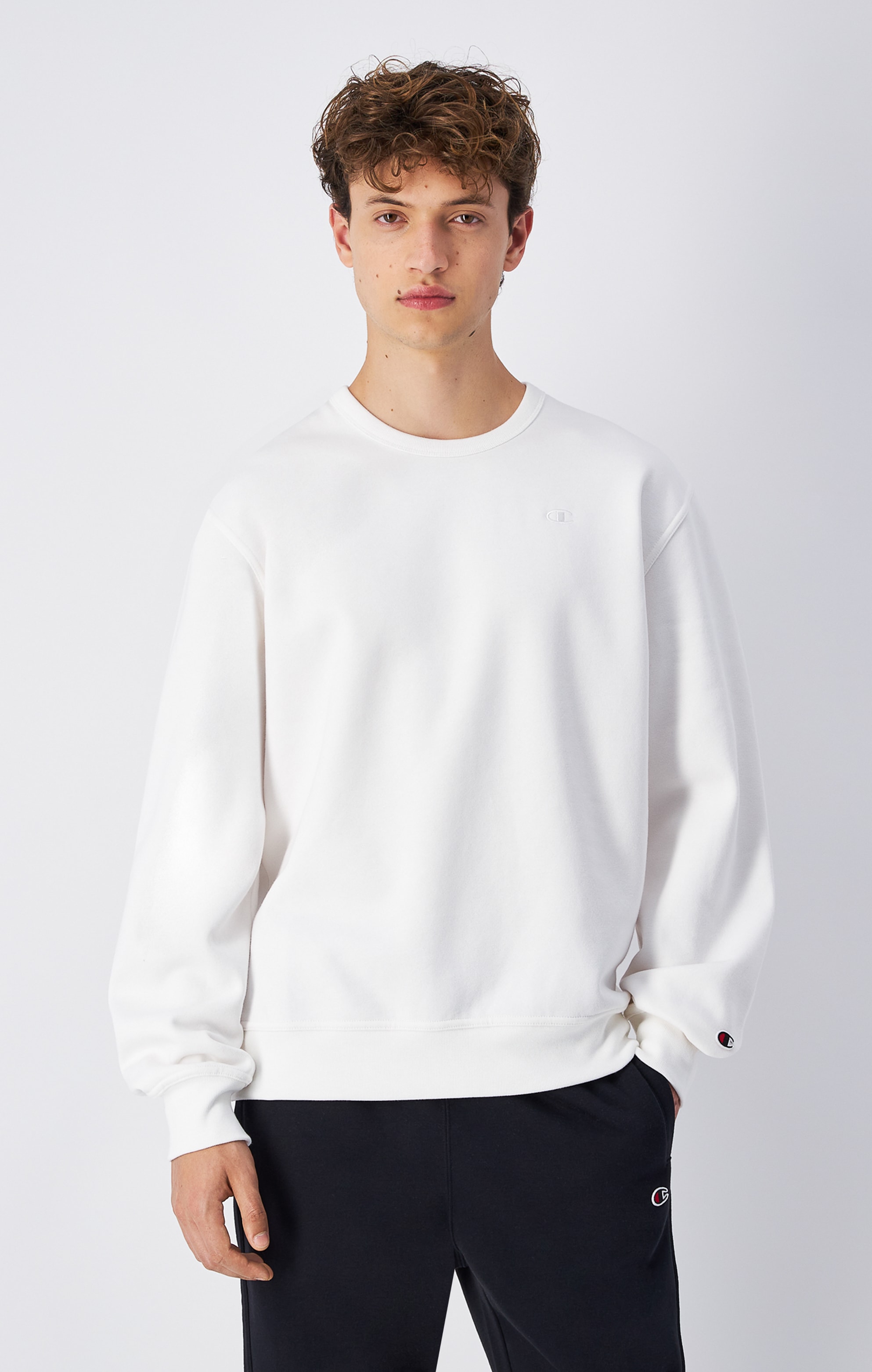 Image of Champion Sweatshirt "Crewneck Sweatshirt", aus Baumwolle und Polyester, in den Grössen S bis XXL