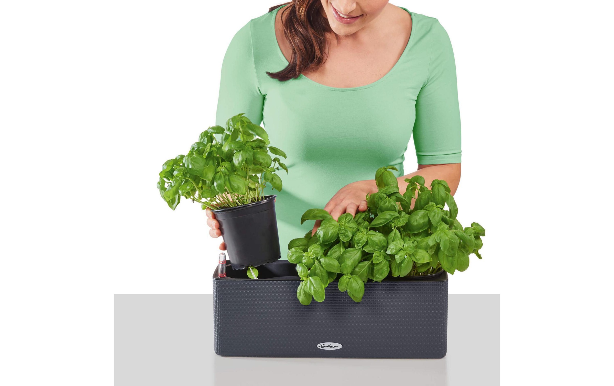   Blumentopf »Lechuza Pflanzentopf Cube Color Dun« Material: Polycarbonat, Polypropylen