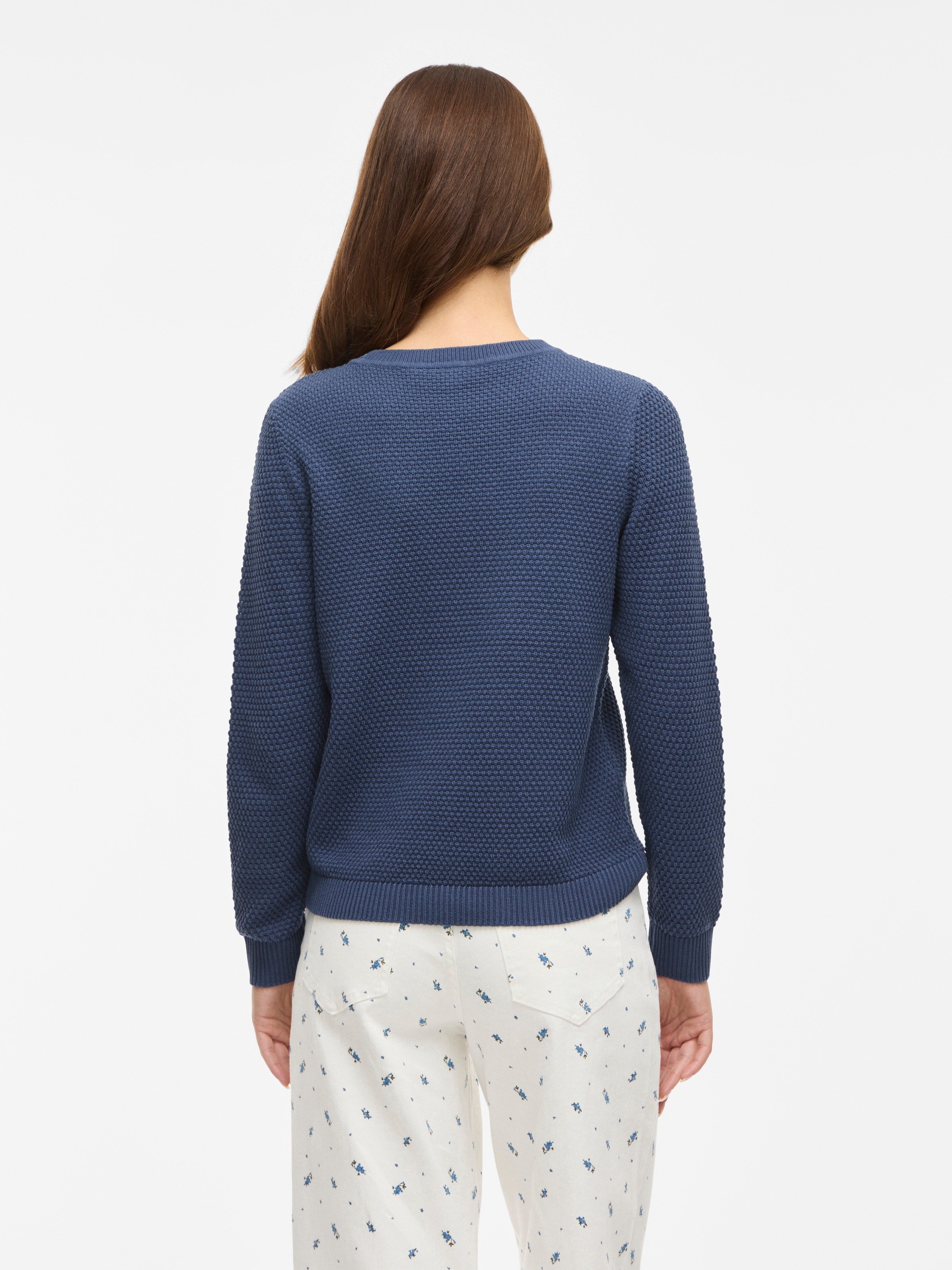 Vila Rundhalspullover »VIDALO O-NECK L/S KNIT TOP- NOOS«