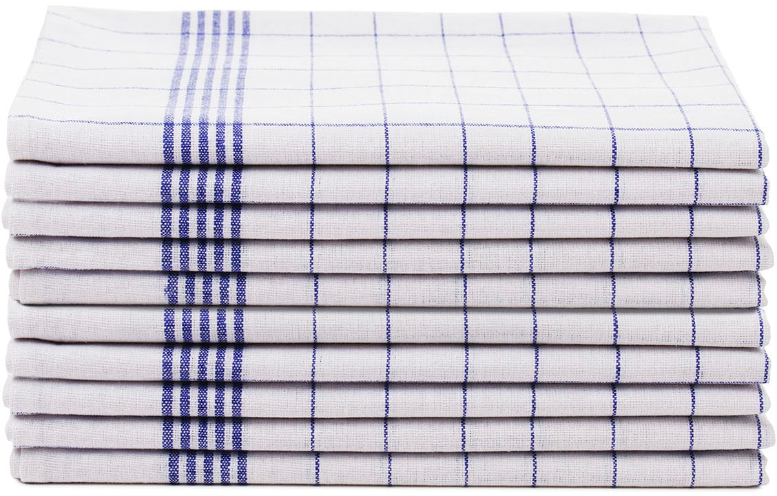 Gözze Geschirrtuch »Geschirrtücher, Des. 60041 Karo«, (Set, 10 tlg.), aus 100% Baumwolle
