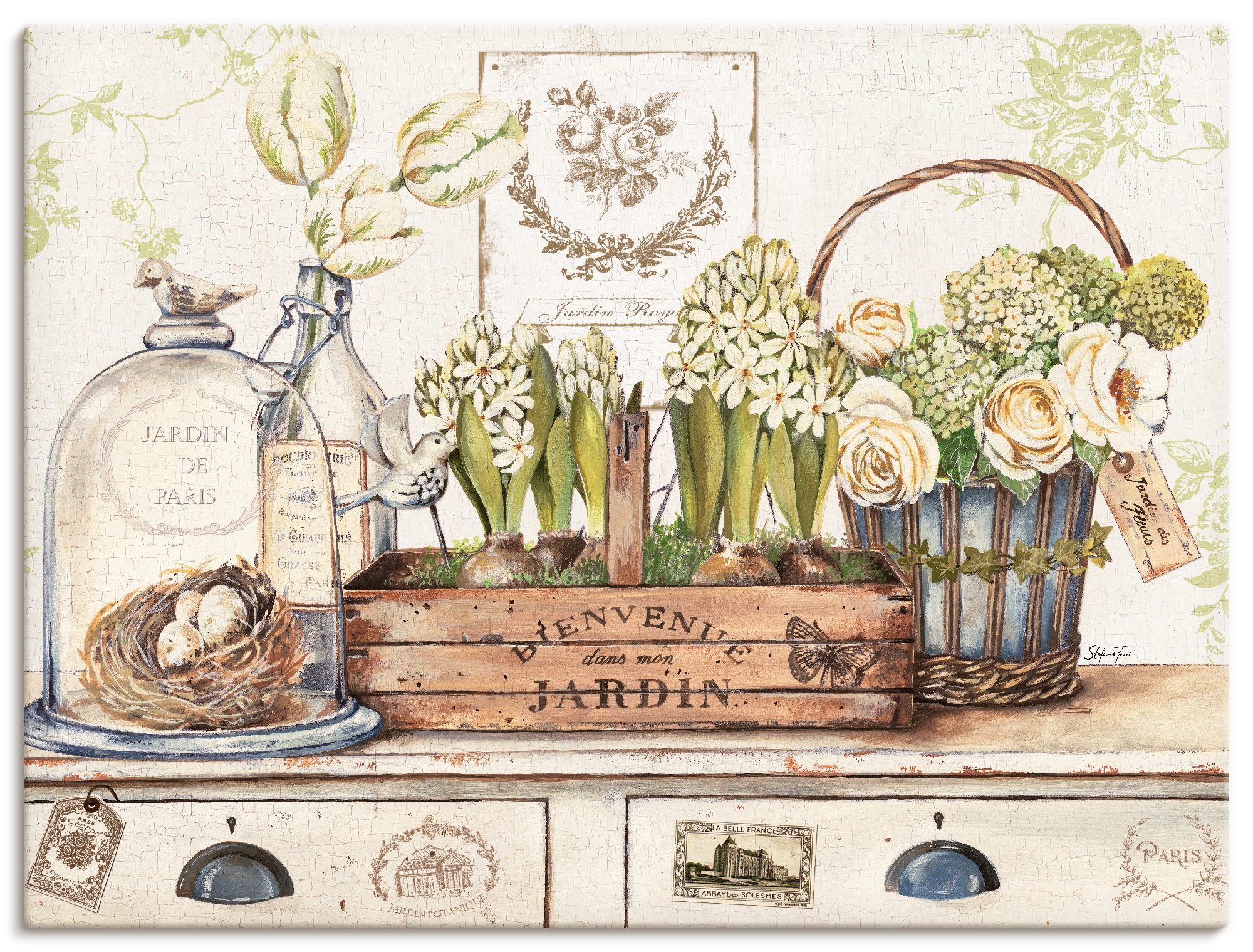 Image of Artland Wandbild »Mein Garten«, Arrangements, (1 St.), in vielen Grössen & Produktarten -Leinwandbild, Poster, Wandaufkleber / Wandtattoo auch für Badezimmer geeignet bei Ackermann Versand Schweiz