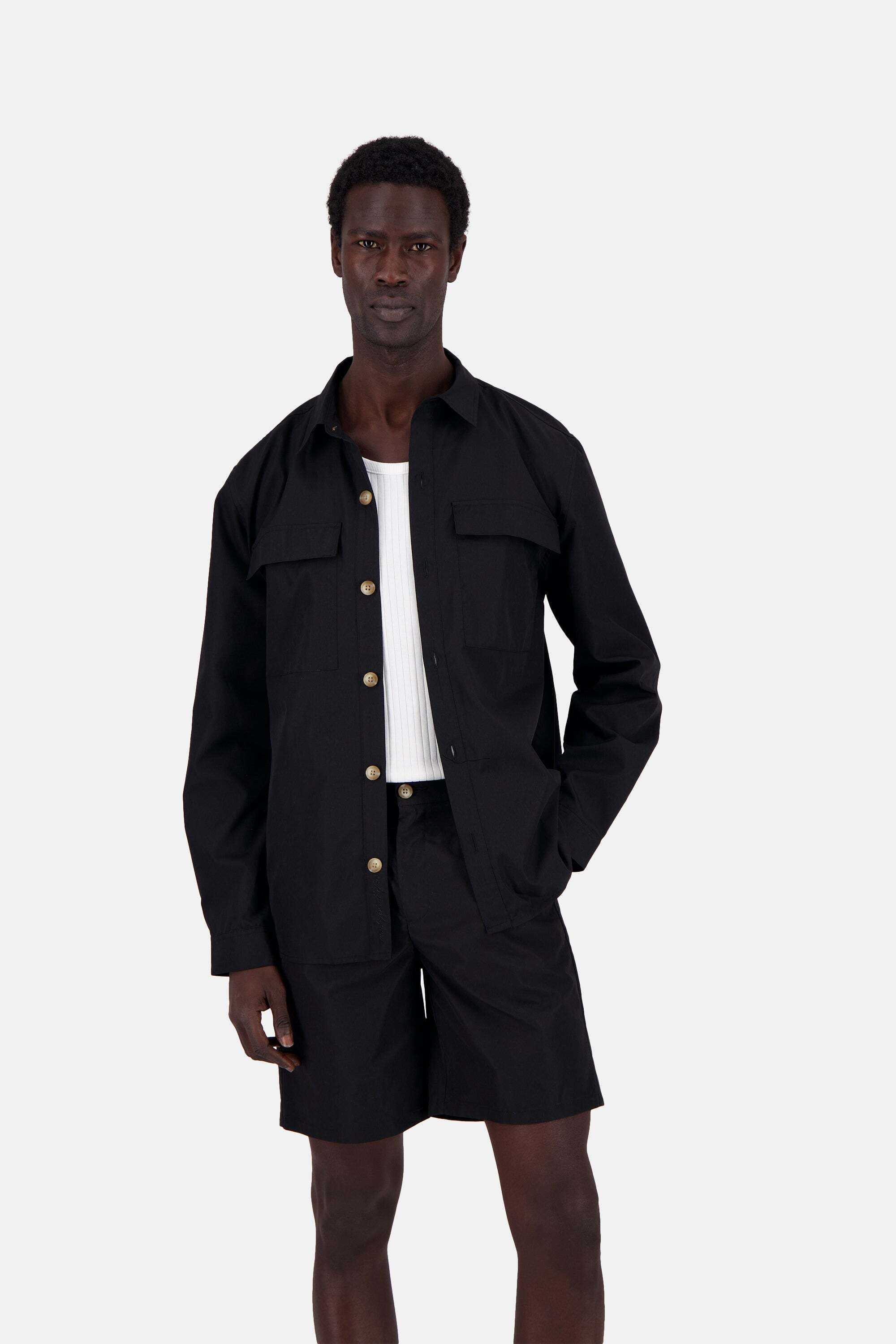 colours & sons Langarmhemd »colours & sons Overshirt Overshirt-Pocket«