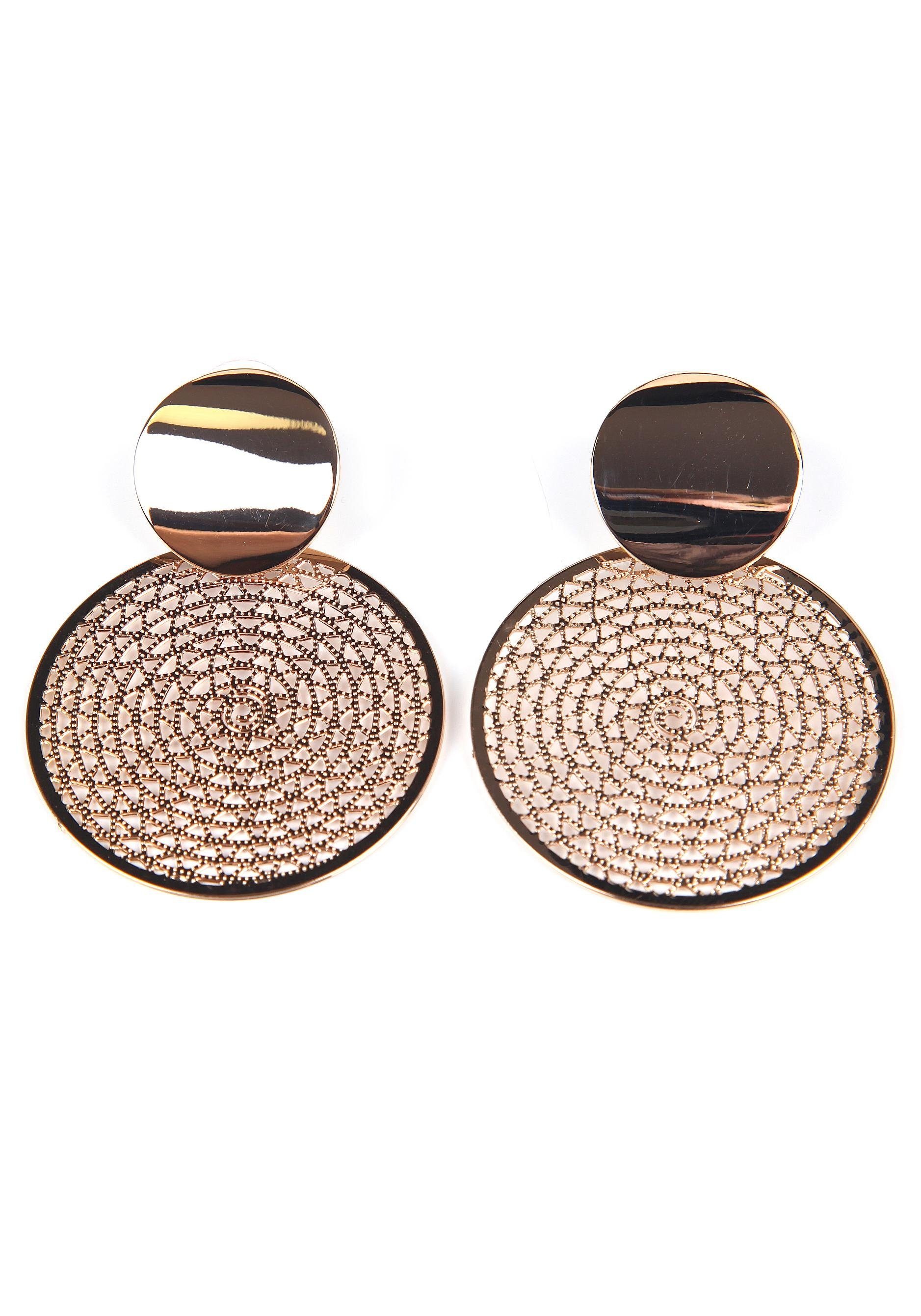 Image of J.Jayz Paar Ohrstecker »mit runden Details, vergoldfarbenet, modern« bei Ackermann Versand Schweiz