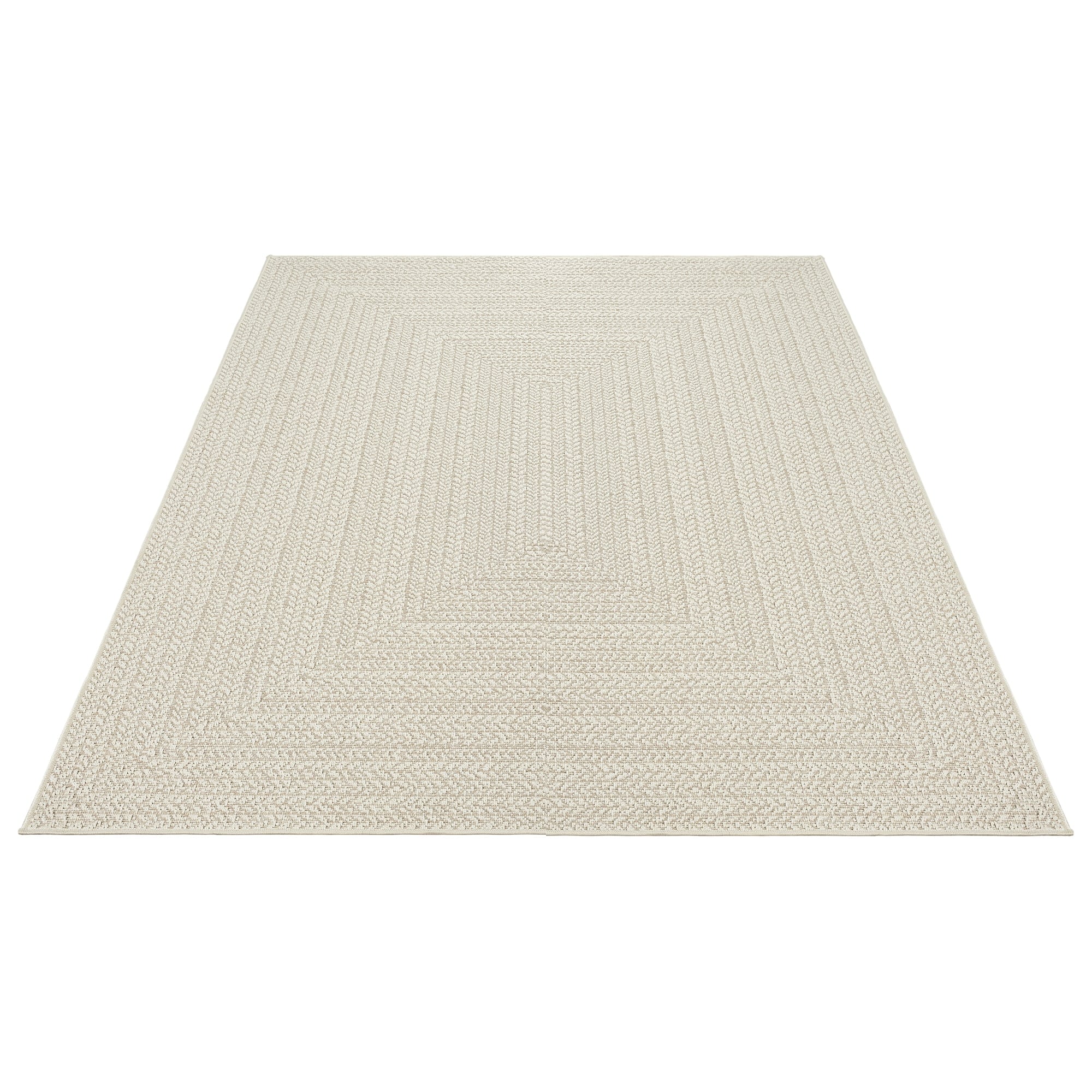 the carpet Outdoorteppich »Kansas«, rechteckig, 1 mm Höhe, moderner robuster In und Outdoor Teppich Jute Look