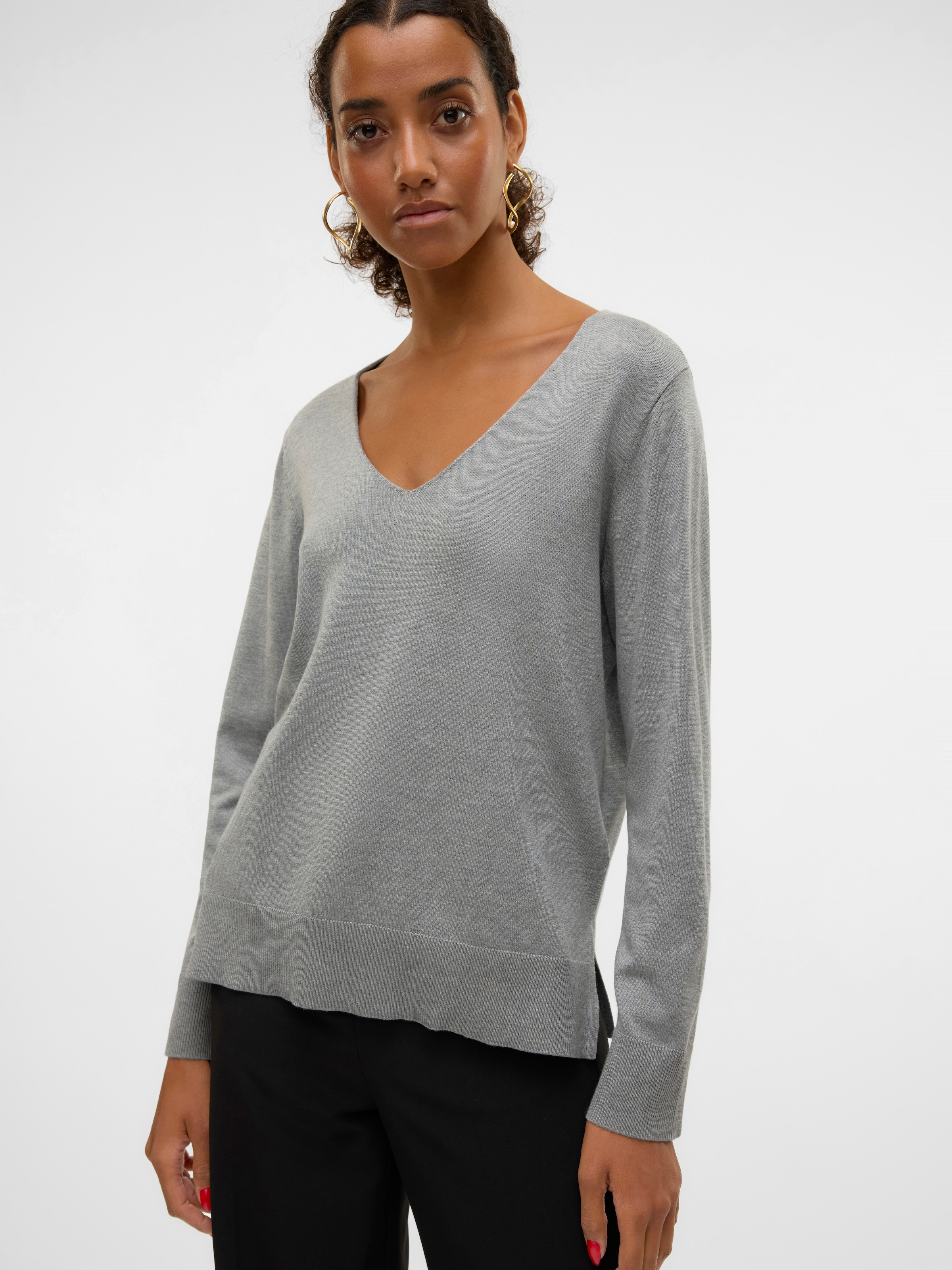 Vero Moda Pull en tricot »VMSILJE LS V-NECK PULLOVER GA NOOS«