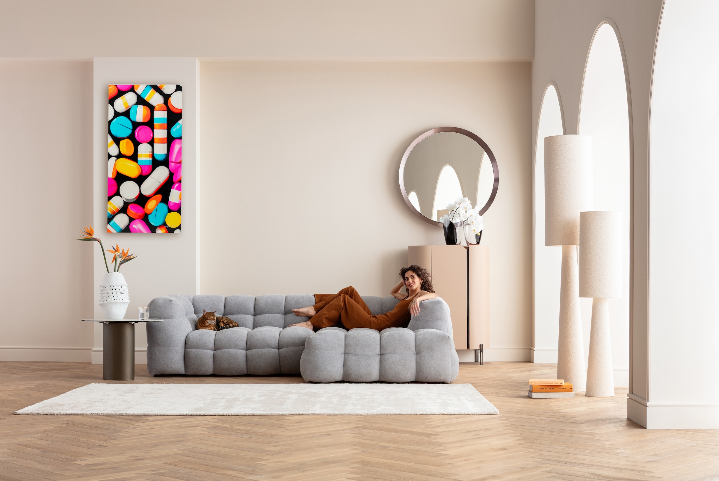 Kare Design Tableau sur toile »Pastilla Stripes 70x140cm« 1, 