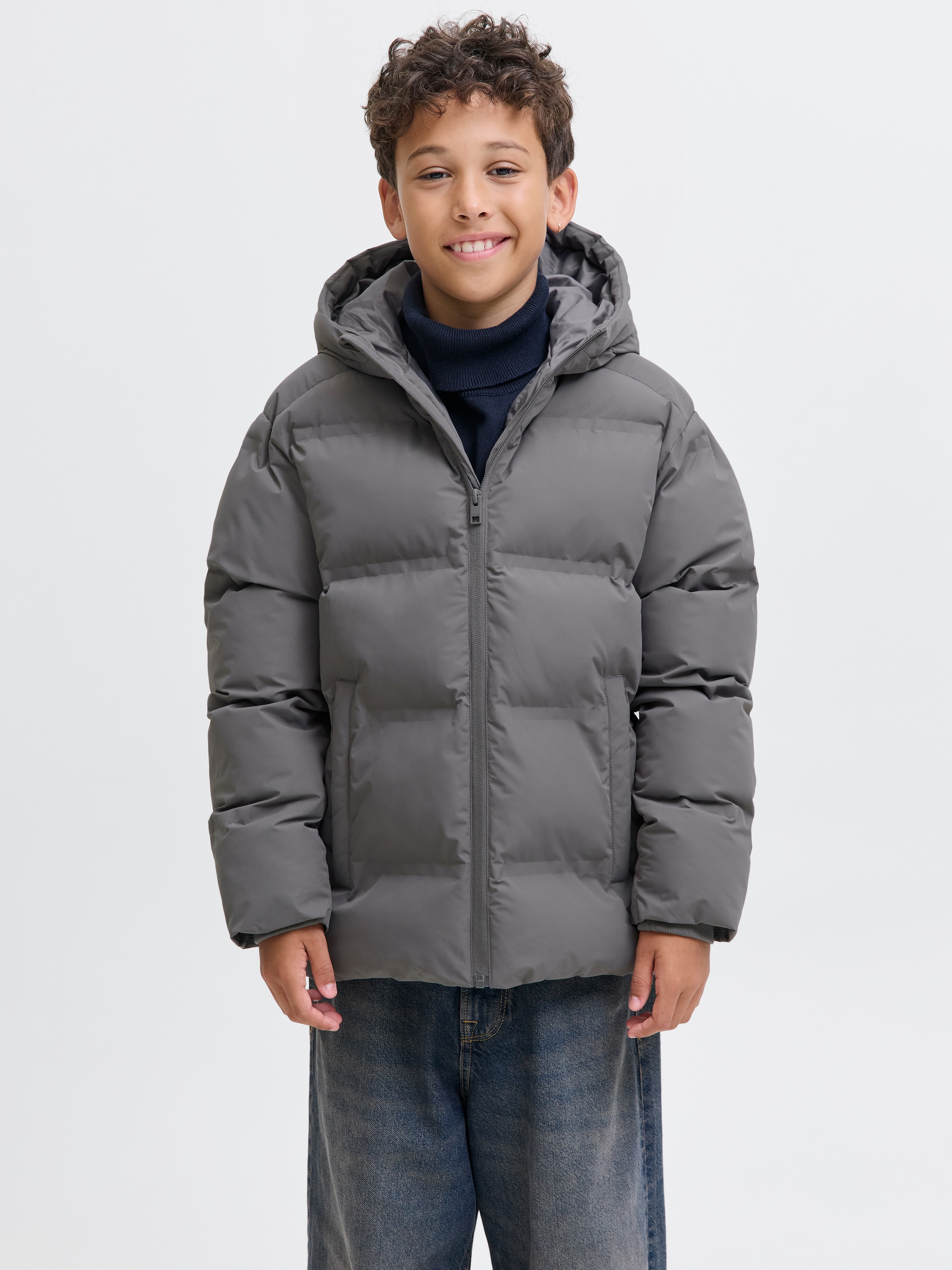 Image of Jack & Jones Junior Steppjacke "JJESOHO PUFFER HOOD SN JNR" mit Kapuze