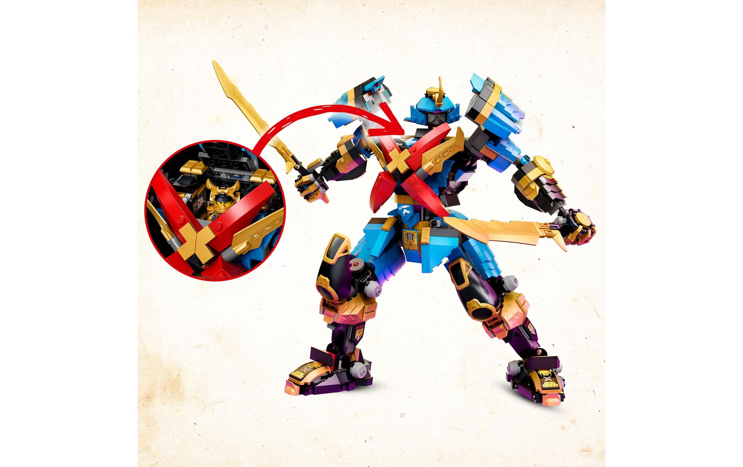 LEGO® Spielbausteine »Nyas Samurai-X-Mech 7«, (1003 St.)