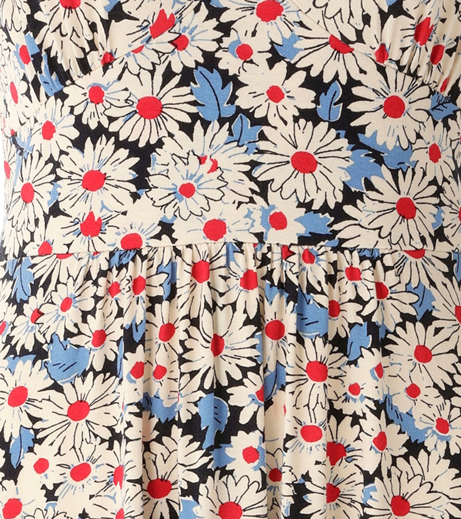 Aniston CASUAL Sommerkleid , allover mit Blüten bedruckt - NEUE KOLLEKTION