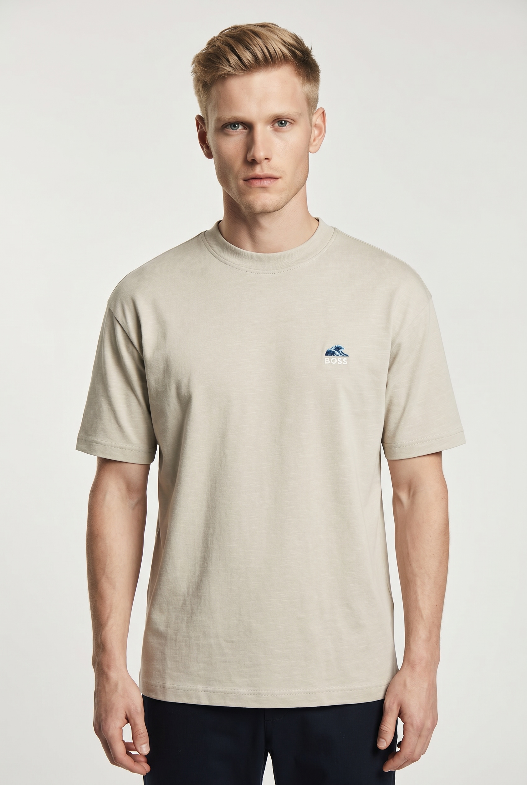 Image of BOSS ORANGE T-Shirt "Te numbers" mit grossem Aufdruck hinten
