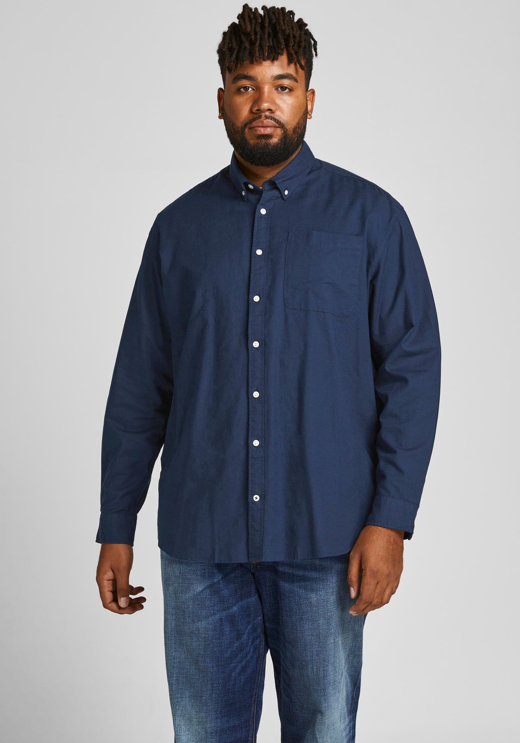 Jack & Jones PlusSize Langarmhemd »OXFORD SHIRT«