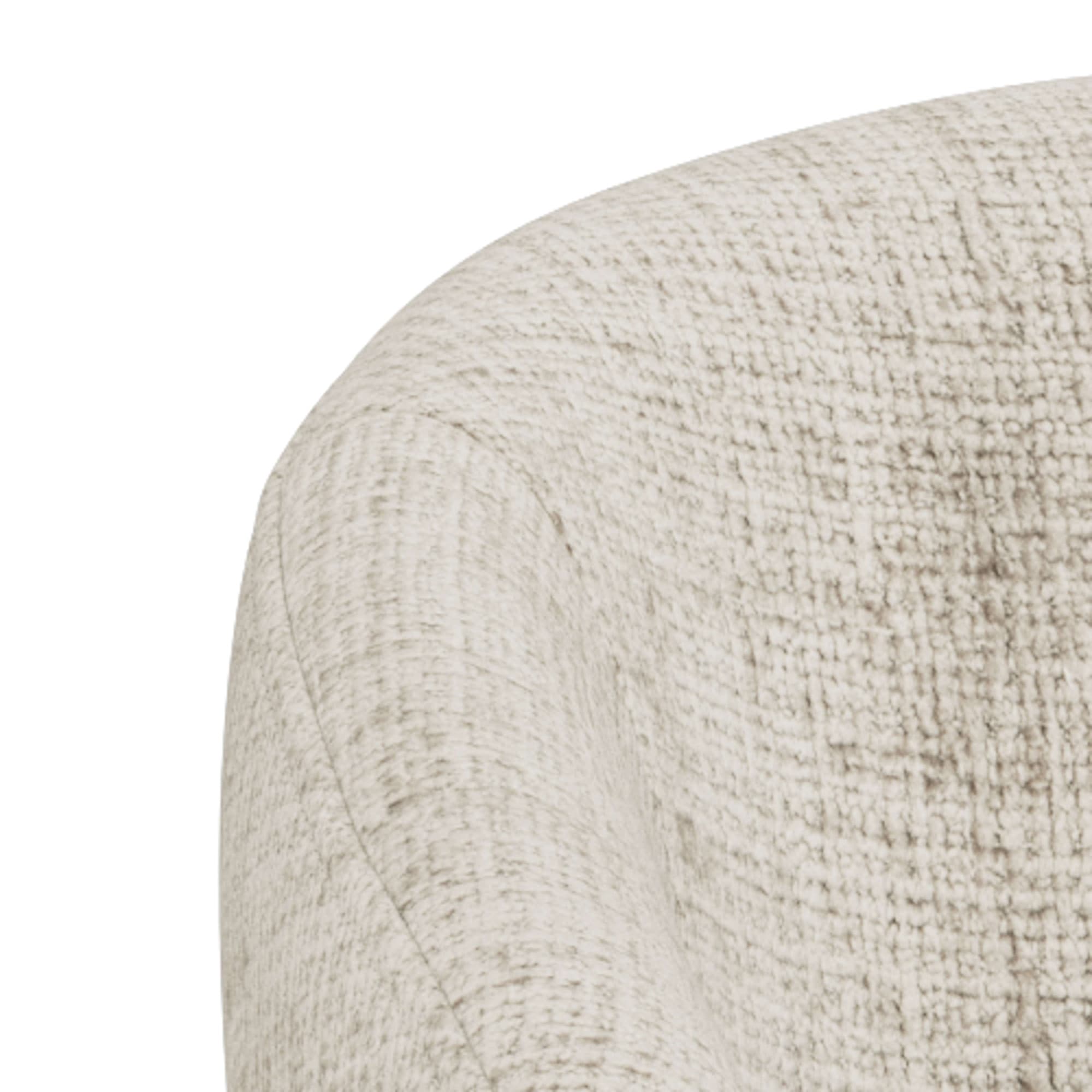 ACTONA GROUP Chaise de salle à manger »Polsterstuhl« (Ensemble) 2 cuisChaise, tissu beige, accoudoirs, rembourrage, pieds ronds en chêne, FSC™