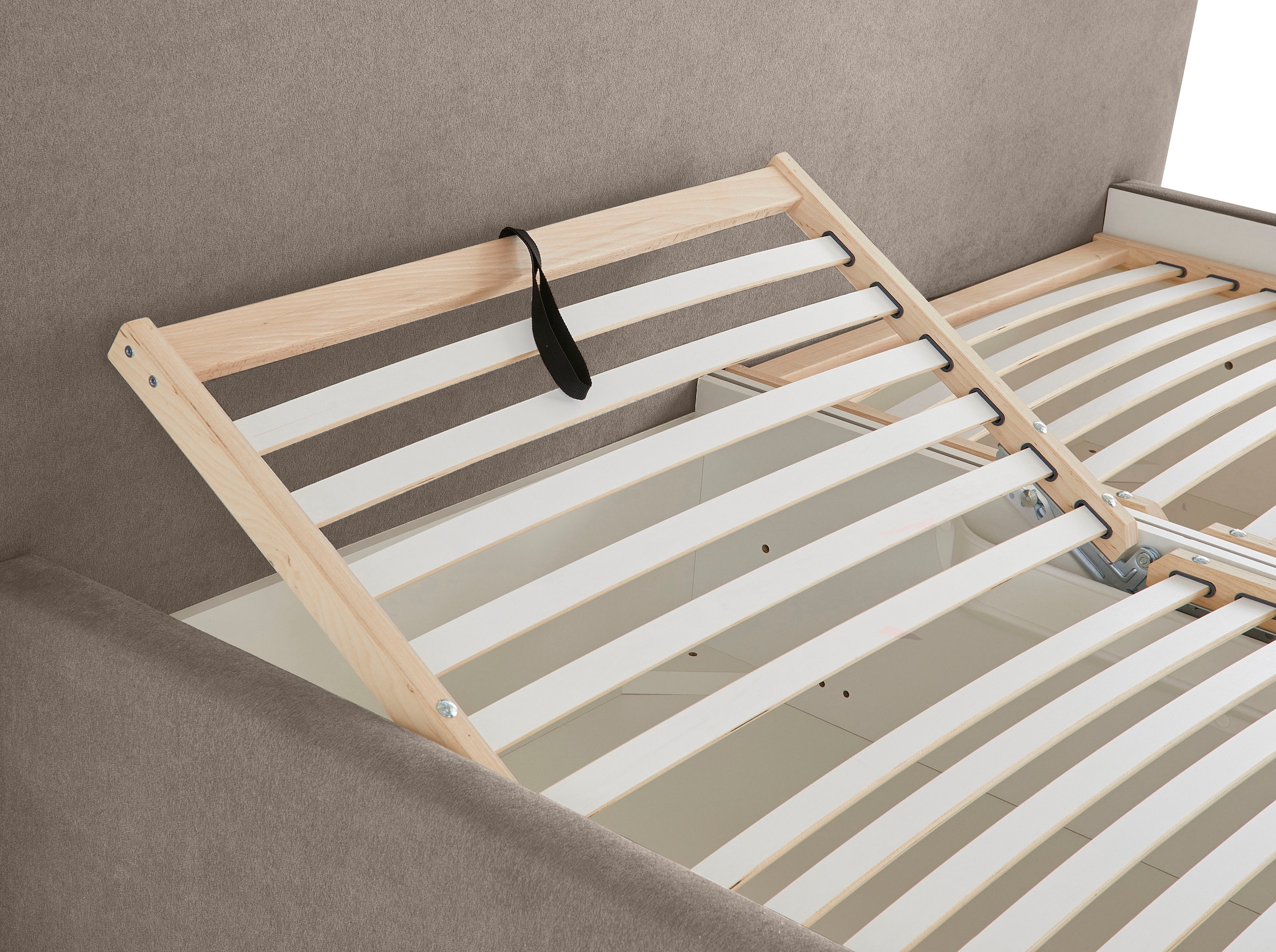 LeGer Home by Lena Gercke Lit rembourré »Cleomi mit Bettkasten 140x200 180x200 200x200cm« disponible en H2, H3 & H4 et en différentes couleurs