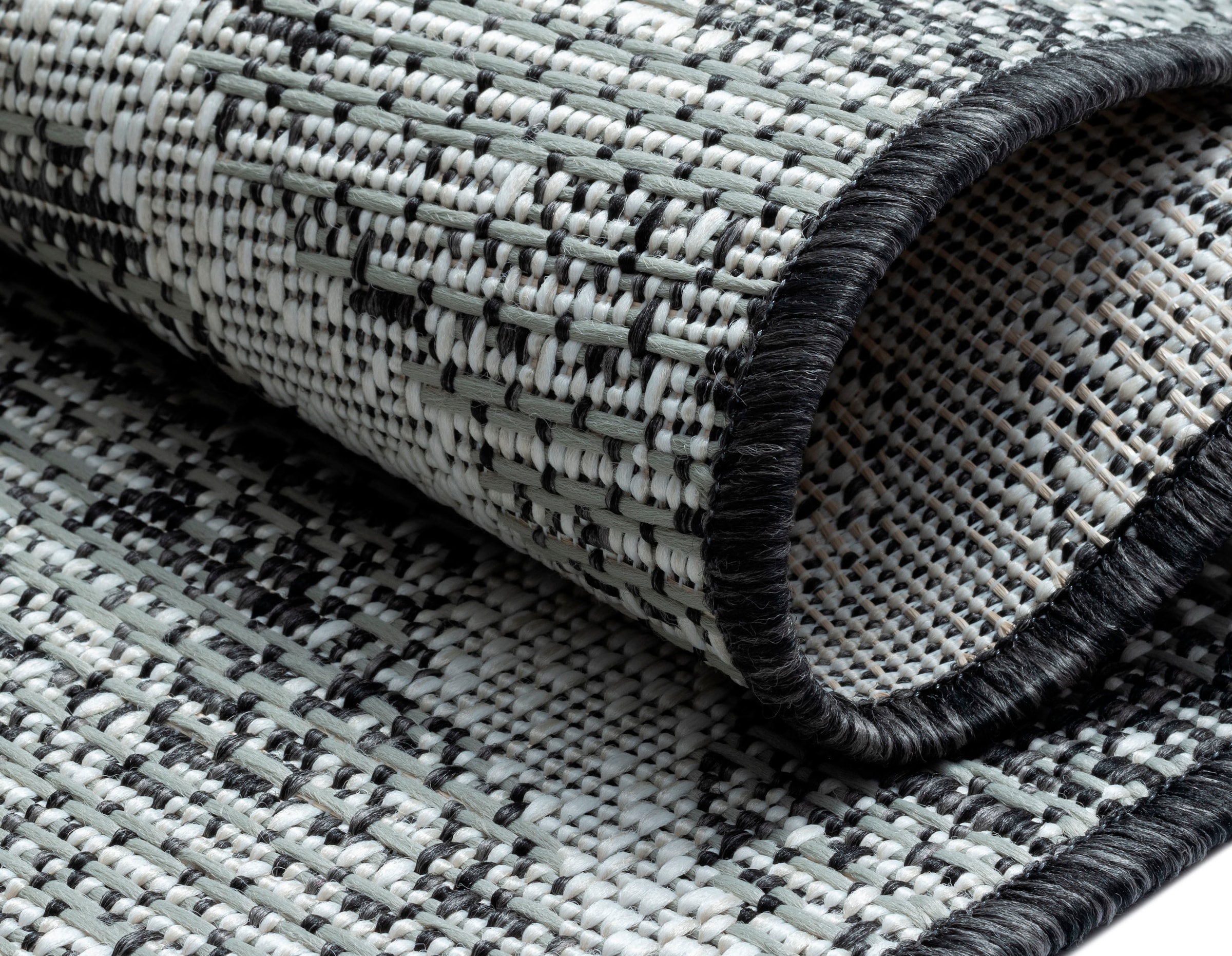 GOODproduct Teppich »Veyla, LAGERRÄUMUNG!« rechteckig 8 mm Höhe Rauten Muster, In- und Outdoor geeignet, Terrasse & Balkon