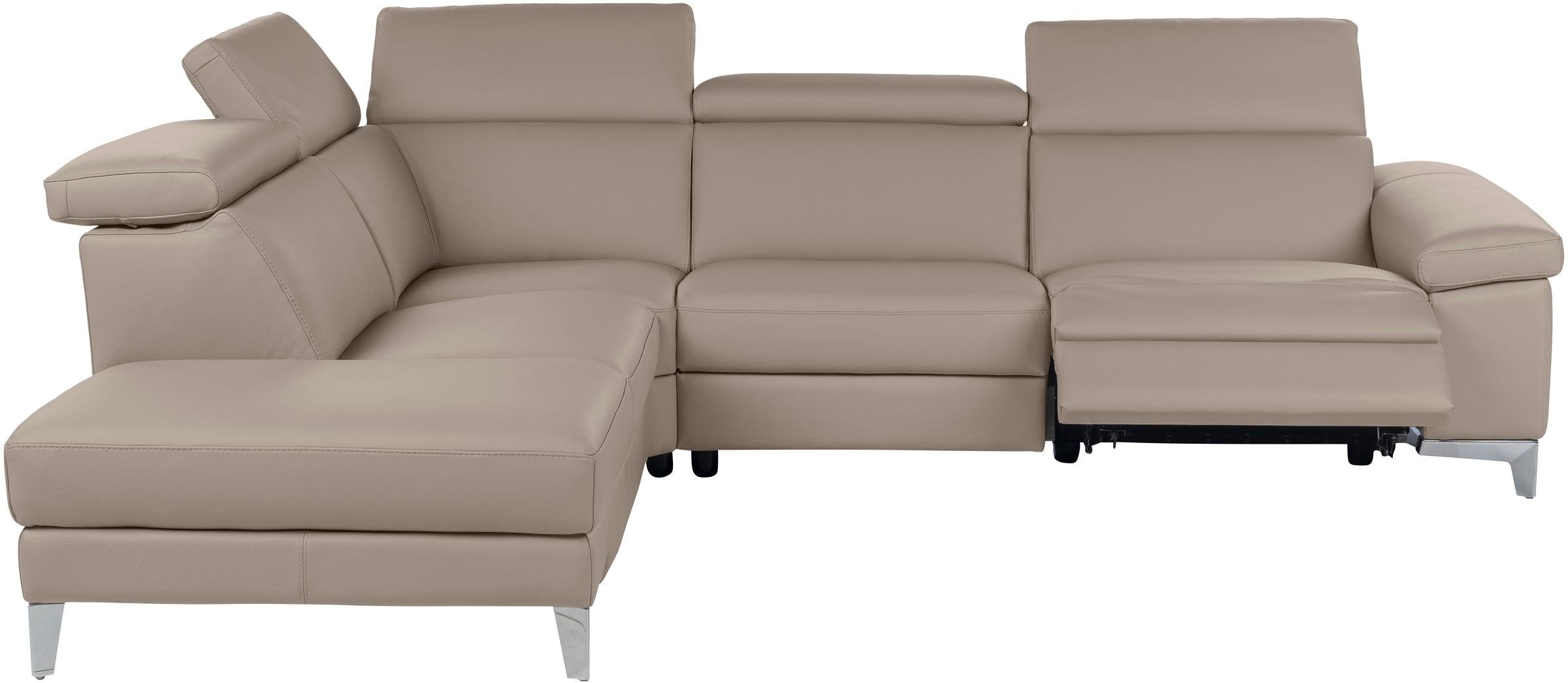 CALIA ITALIA Canapé d'angle »Nove, erstklassiger Sitzkomfort, mit tollen Komfortfunktionen, L-Form« mit Kopf- und elektrischer Relaxfunktion, in Leder