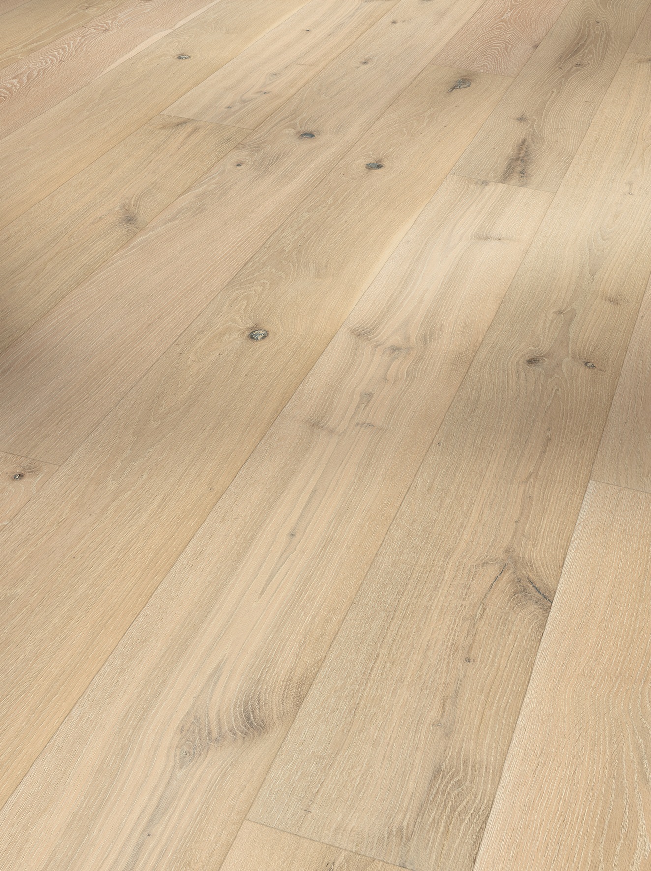 Image of PARADOR Parkett »Classic 3025 Rustikal Eiche gebürstet Naturöl weiss plus«, (Set), Verlegefläche: 3,66m², matt, für Fussbodenheizung geeignet bei Ackermann Versand Schweiz