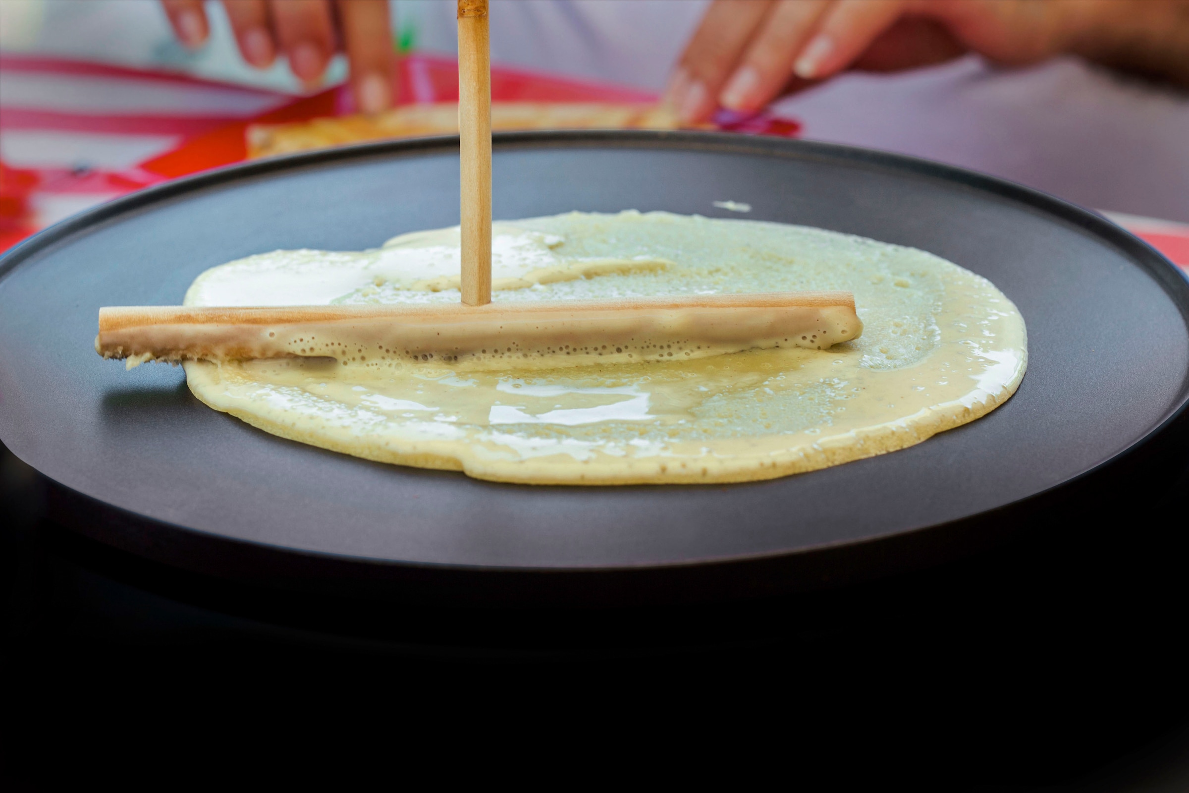 Elo Crêpepfanne »Ducto«, Aluminium, Ø 26 cm, mit Teigroller, Induktion