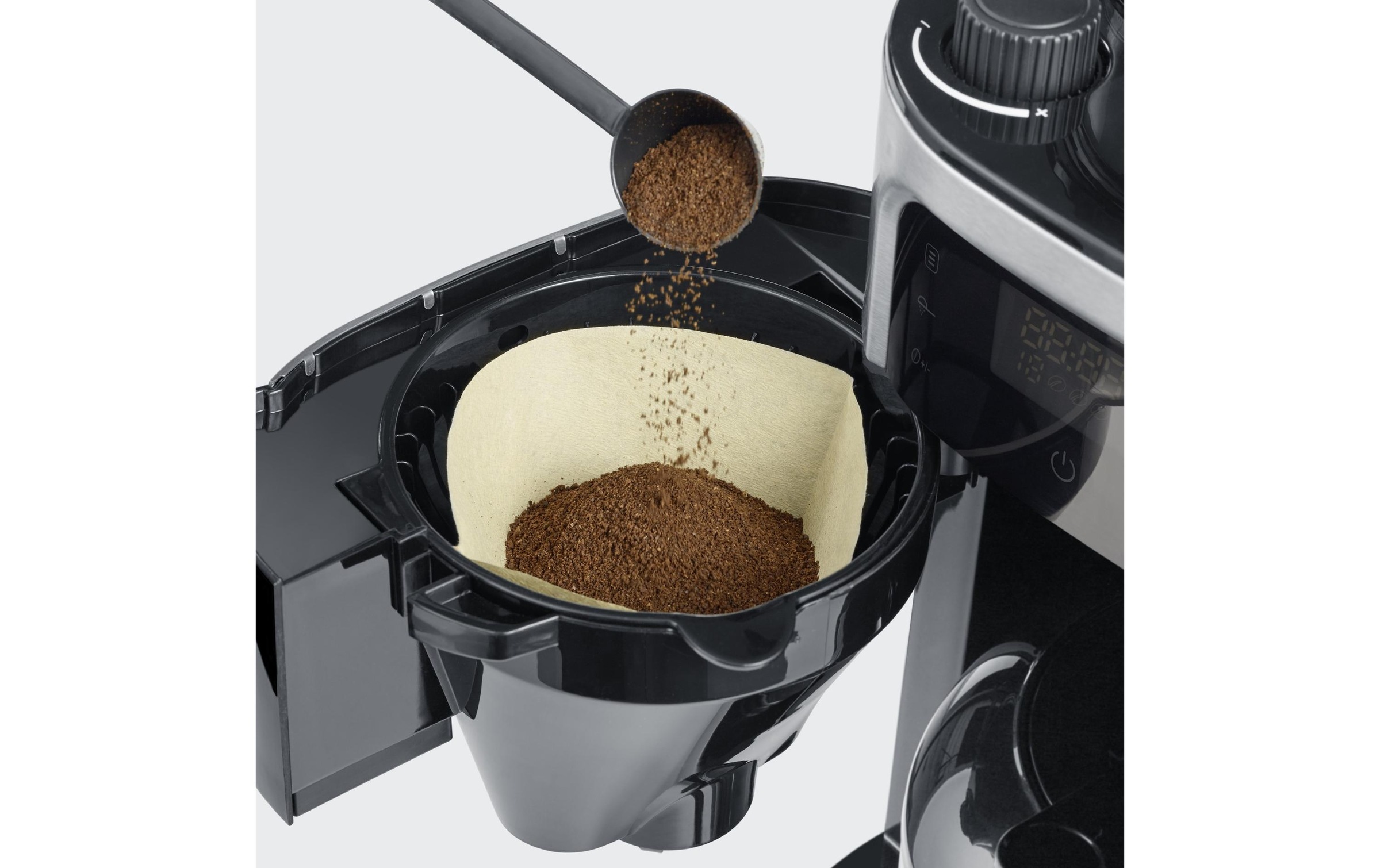 Severin Filterkaffeemaschine »KA 4814 Schwarz/Silberfarben«