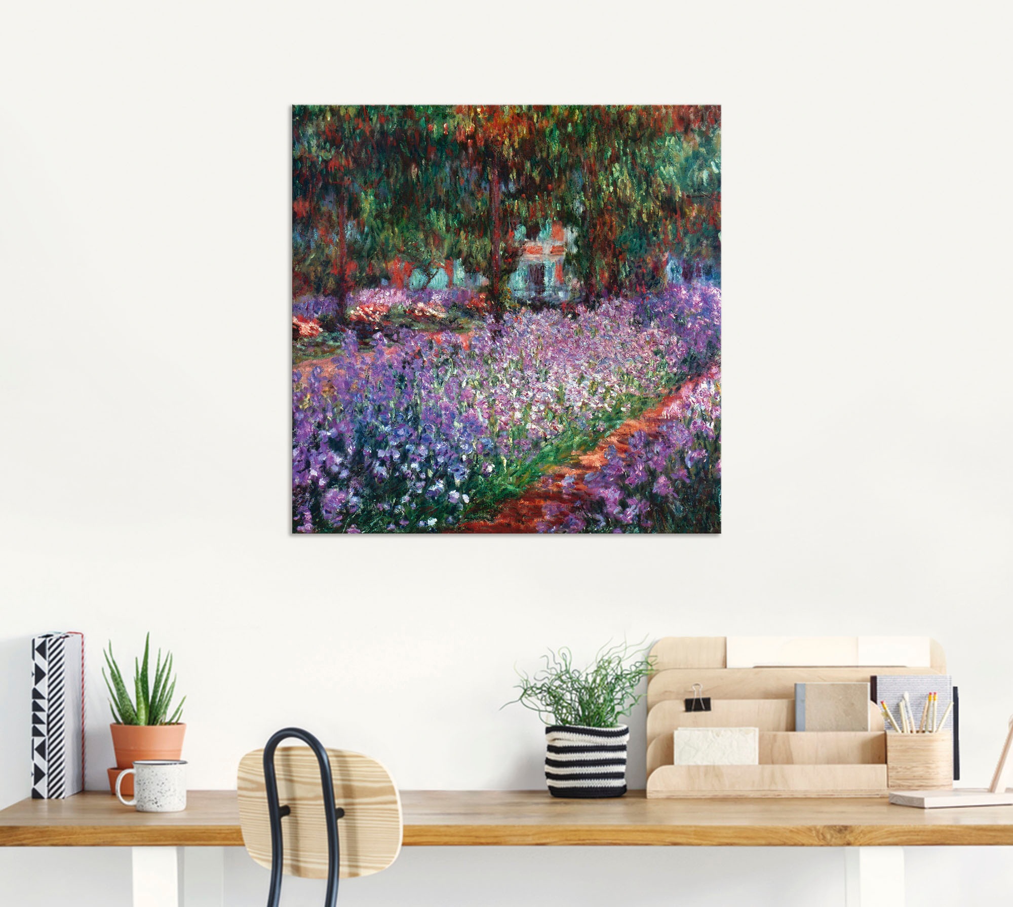 Artland Wandbild »Der Garten des Künstlers bei Giverny« Garten 1 Stk. tlg. als Alubild, Leinwandbild in verschied. Grössen