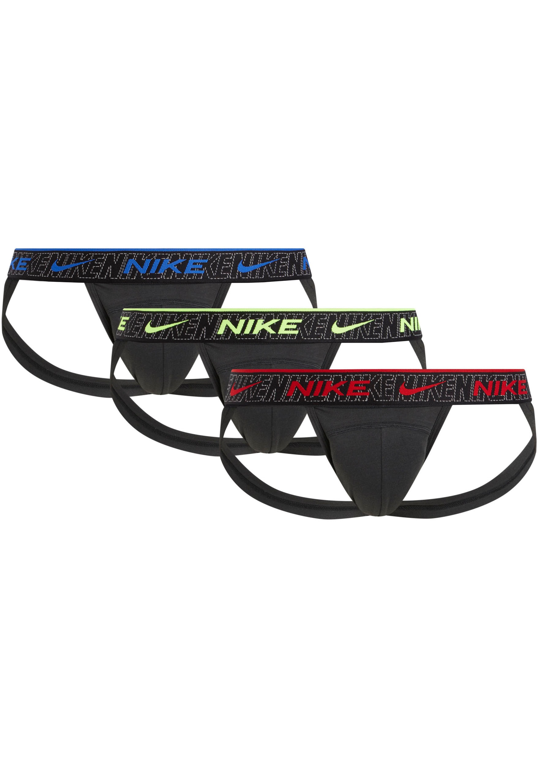 NIKE Underwear String »JOCK STRAP 3PK«, (Packung, 3 St., 3er), mit NIKE Logo-Elastikbund