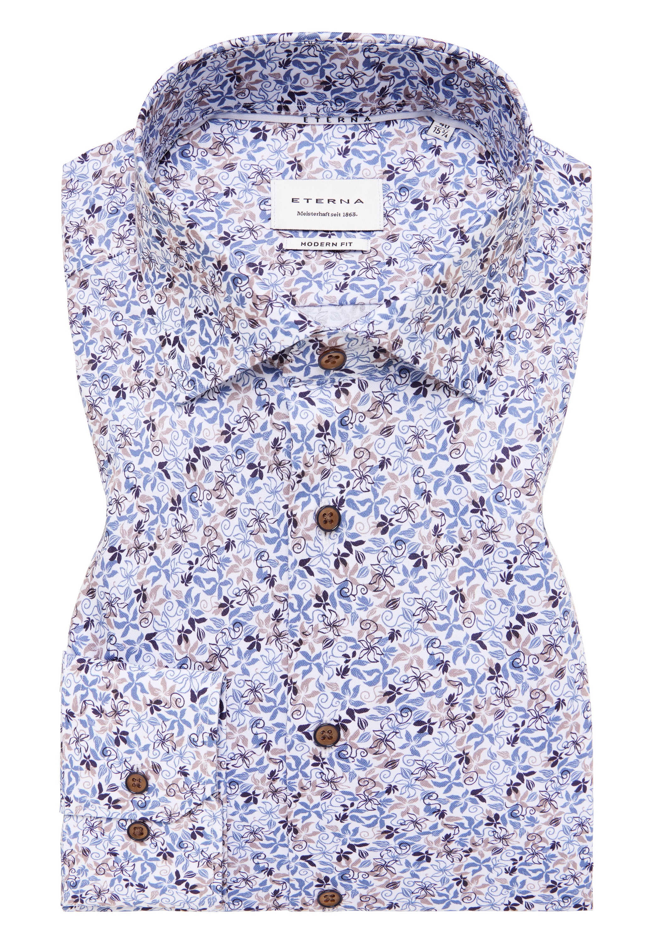 Eterna Langarmhemd »MODERN FIT«, NON IRON (bügelfrei)