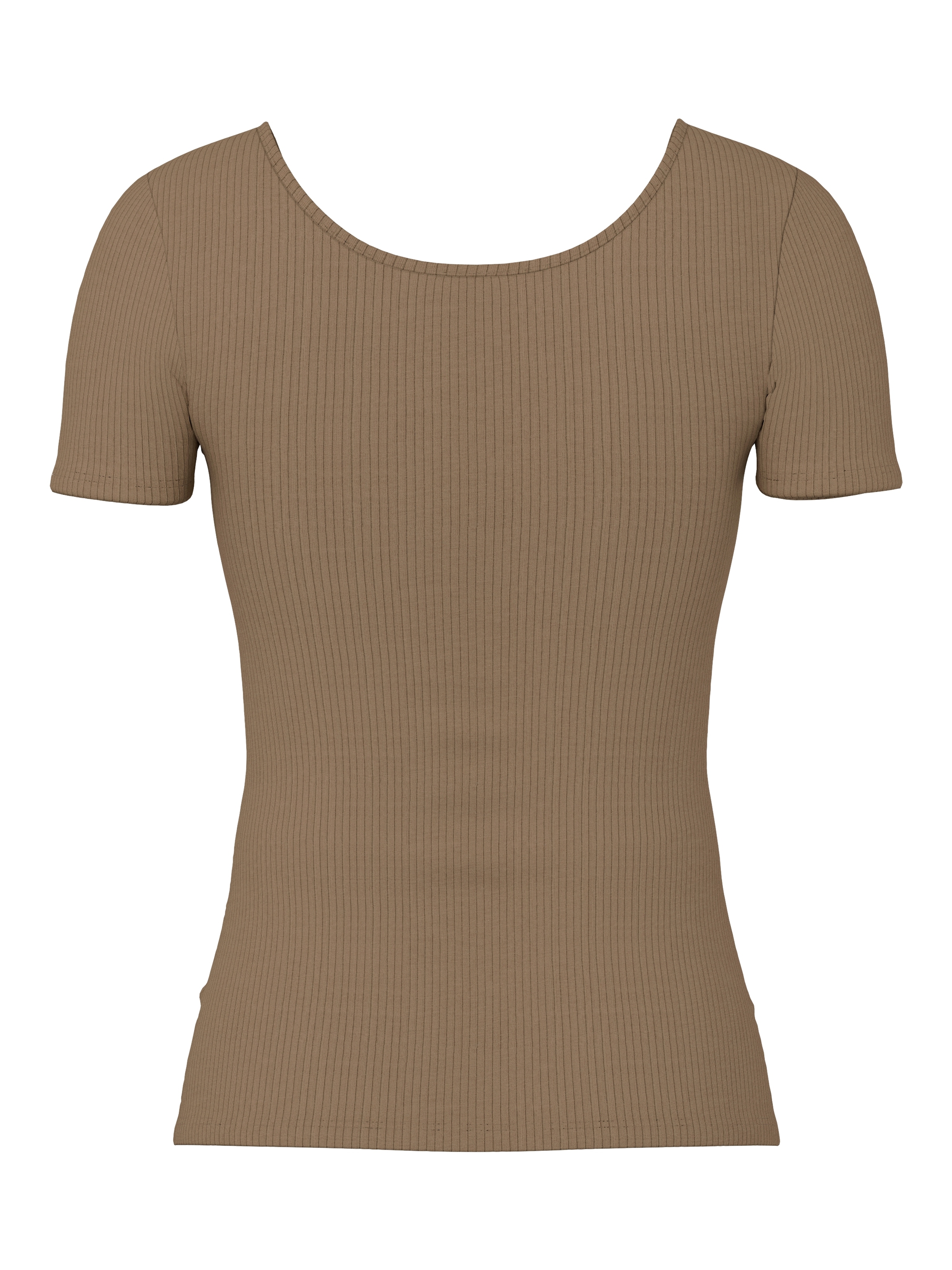pieces T-shirt à manches courtes »PCKITTE SS TOP NOOS BC« Mélange de coton, coupe slim