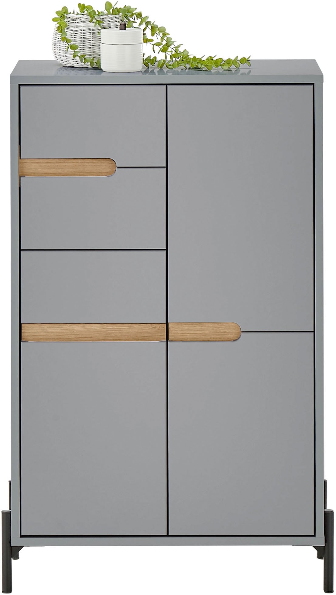 BASIC by Balculina Armoire intermédiaire »Avanto B/H/T 60x100x35 cm« 1 cuis tlg. Largeur 60cm, fermeture douce pour portes, FSC-Mix 70%