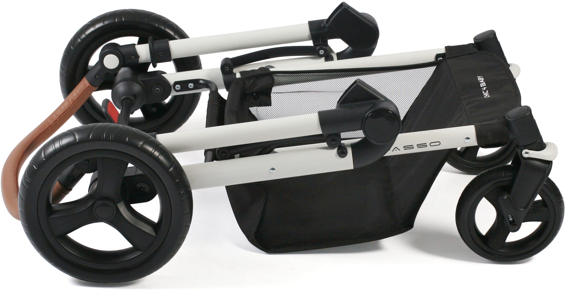 CHIC4BABY Kombi-Kinderwagen »Passo, Melange Grau«, 15 kg, ; Kinderwagen