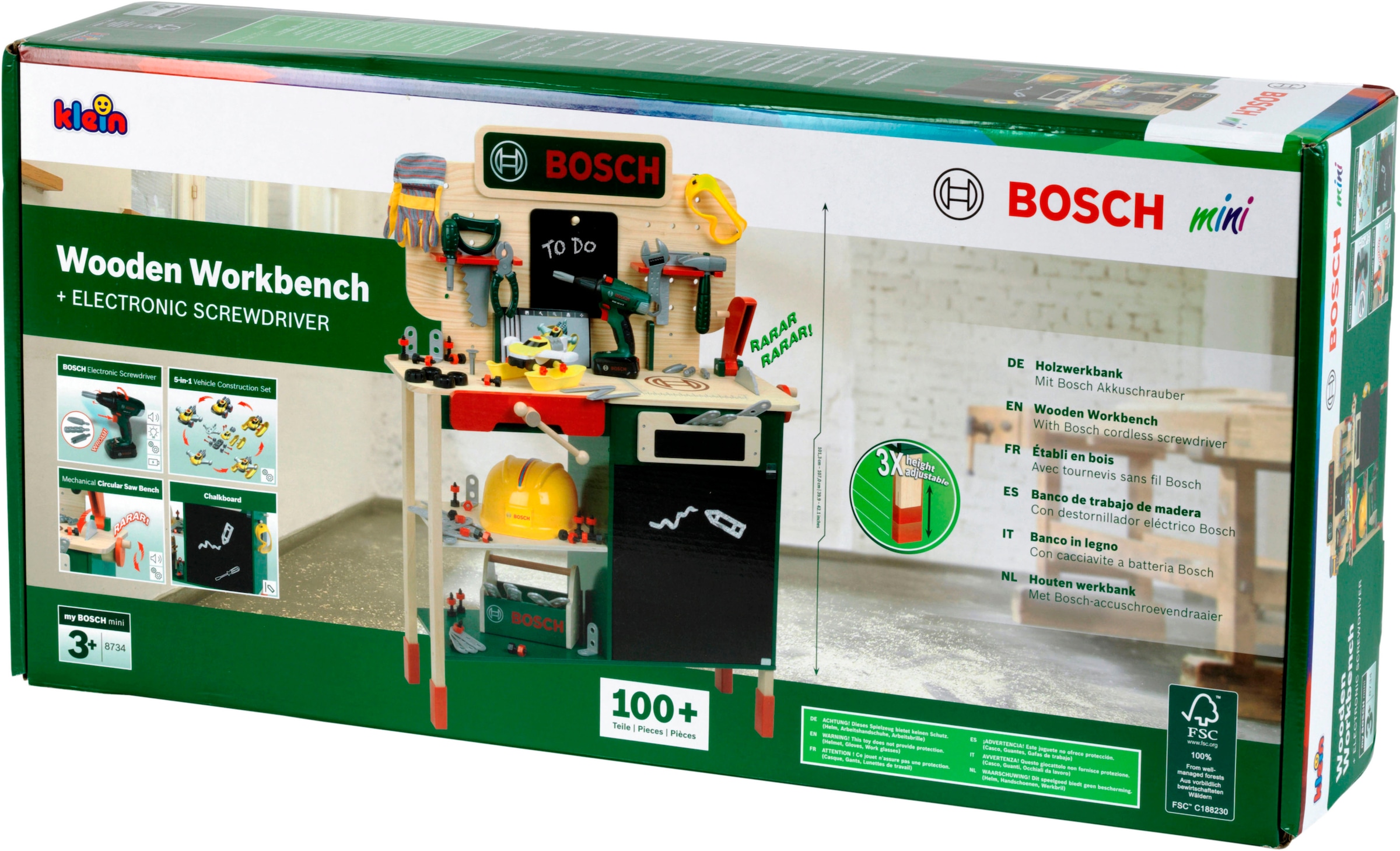 Klein Spielwerkbank »BOSCH Holzwerkbank« mit Sound