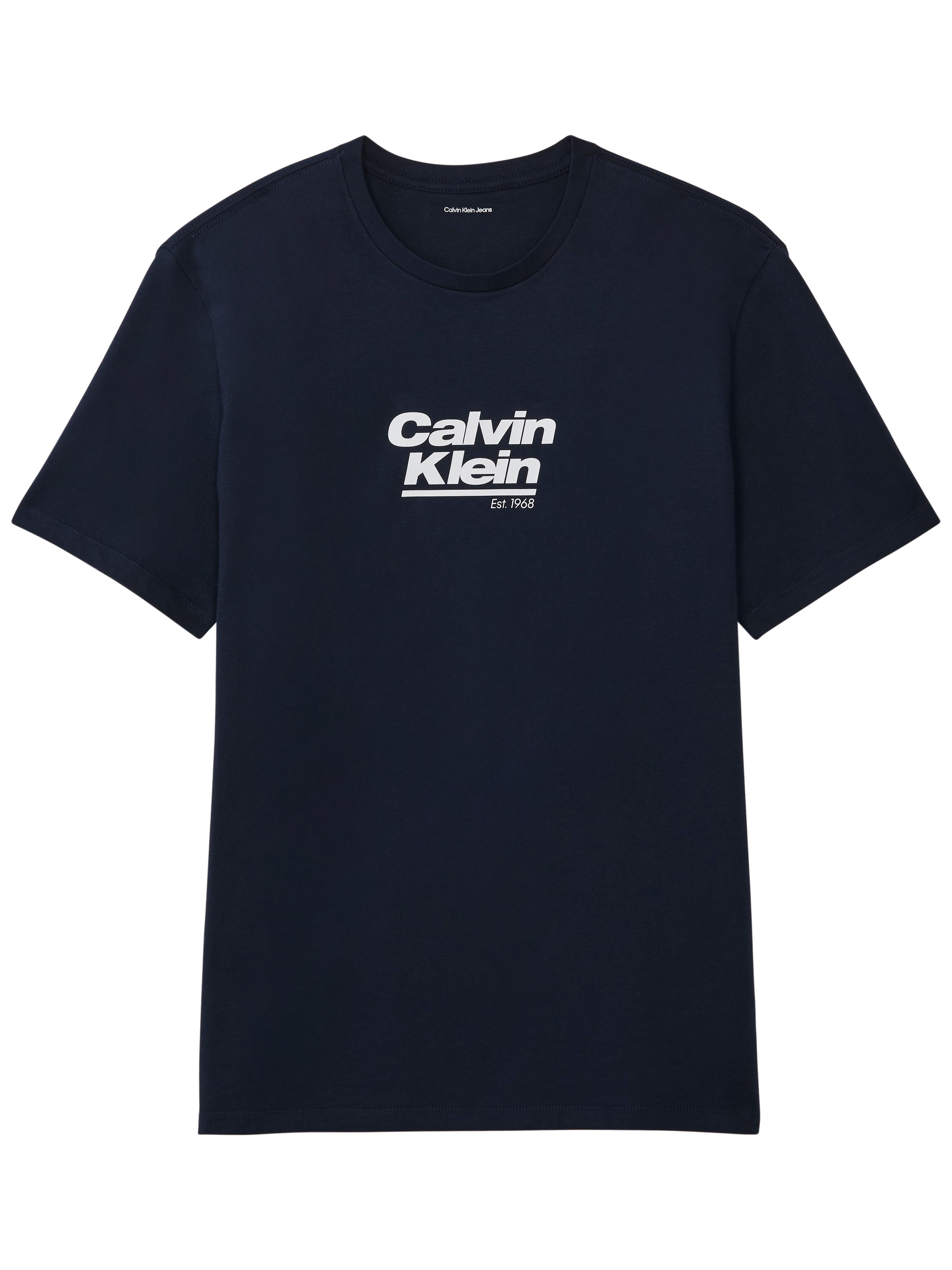 Calvin Klein Jeans T-shirt Rundhalsausschnitt, Regular Fit, Logoschriftzug