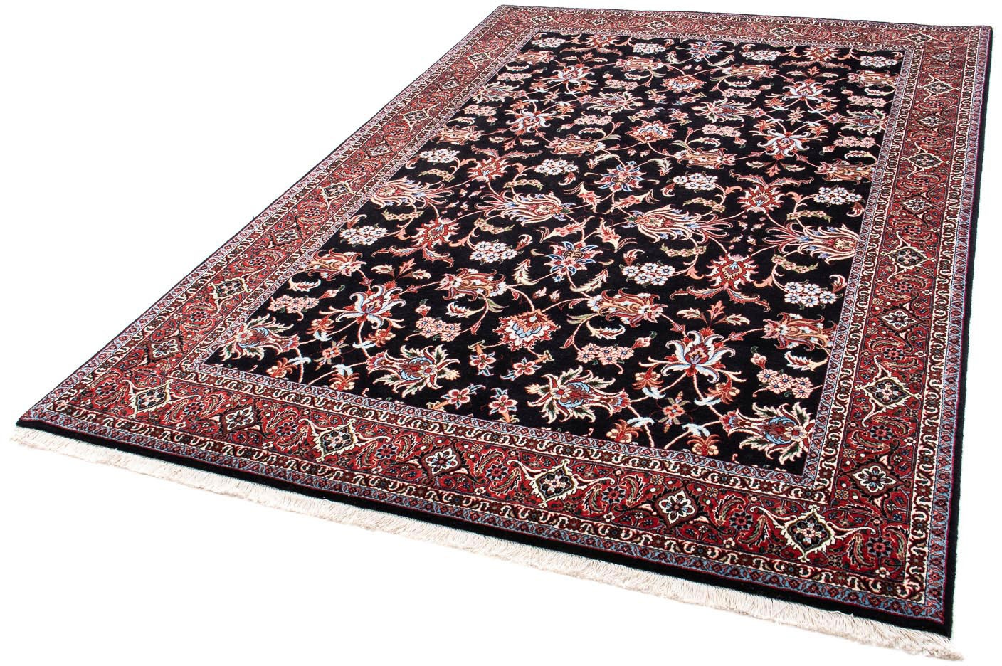 Image of morgenland Orientteppich »Perser - Bidjar - 244 x 168 cm - dunkelblau«, rechteckig, 15 mm Höhe, Wohnzimmer, Handgeknüpft, Einzelstück mit Zertifikat bei Ackermann Versand Schweiz