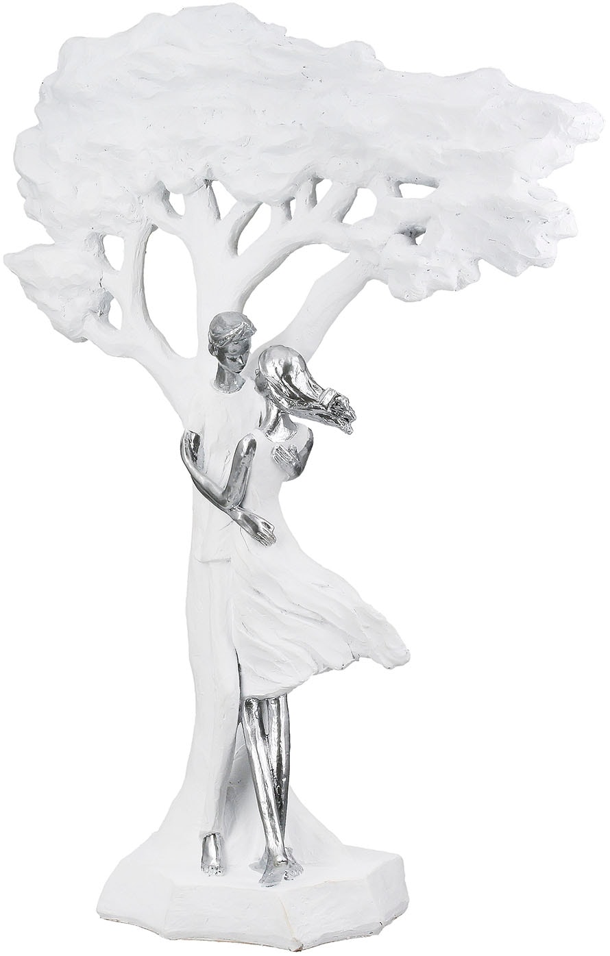 Image of Casablanca by Gilde Dekofigur "Skulptur Paar; Baum Liebesblicke weiss H. 44 cm"