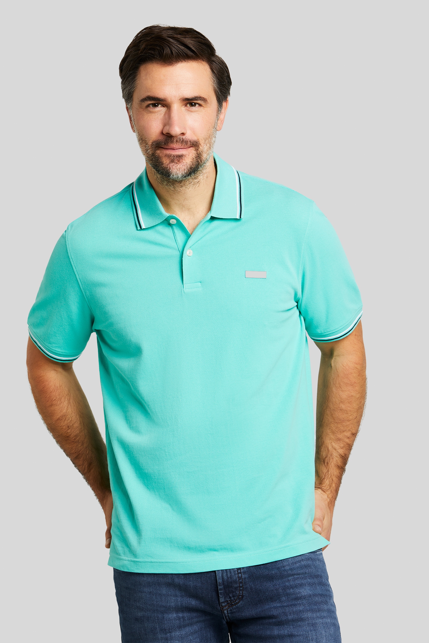 bugatti Poloshirt, mit Kontraststreifen an Kragen und Ärmelbündchen kaufen