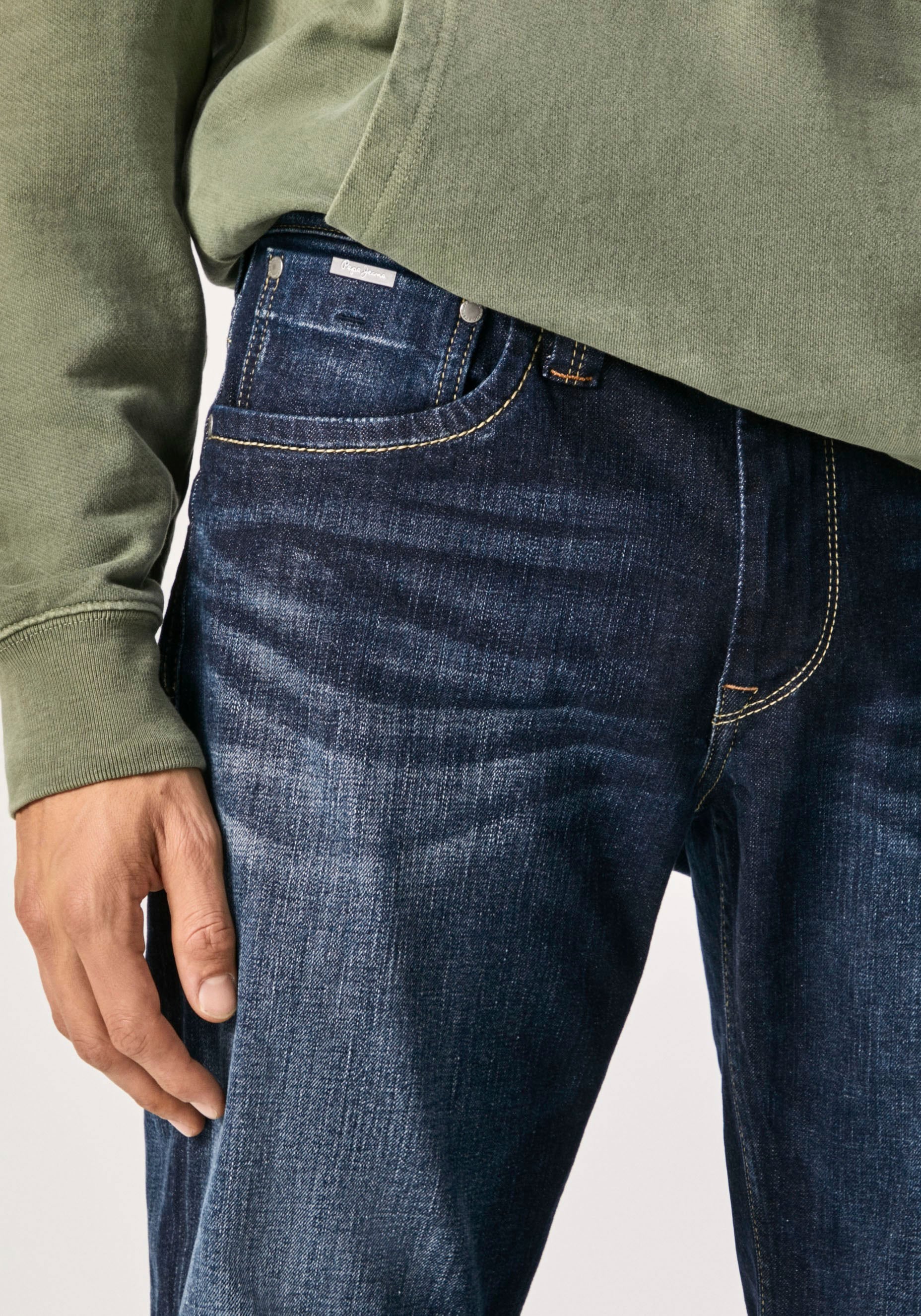 Pepe Jeans Straight-Jeans »KINGSTON ZIP«, in 5-Pocket-Form