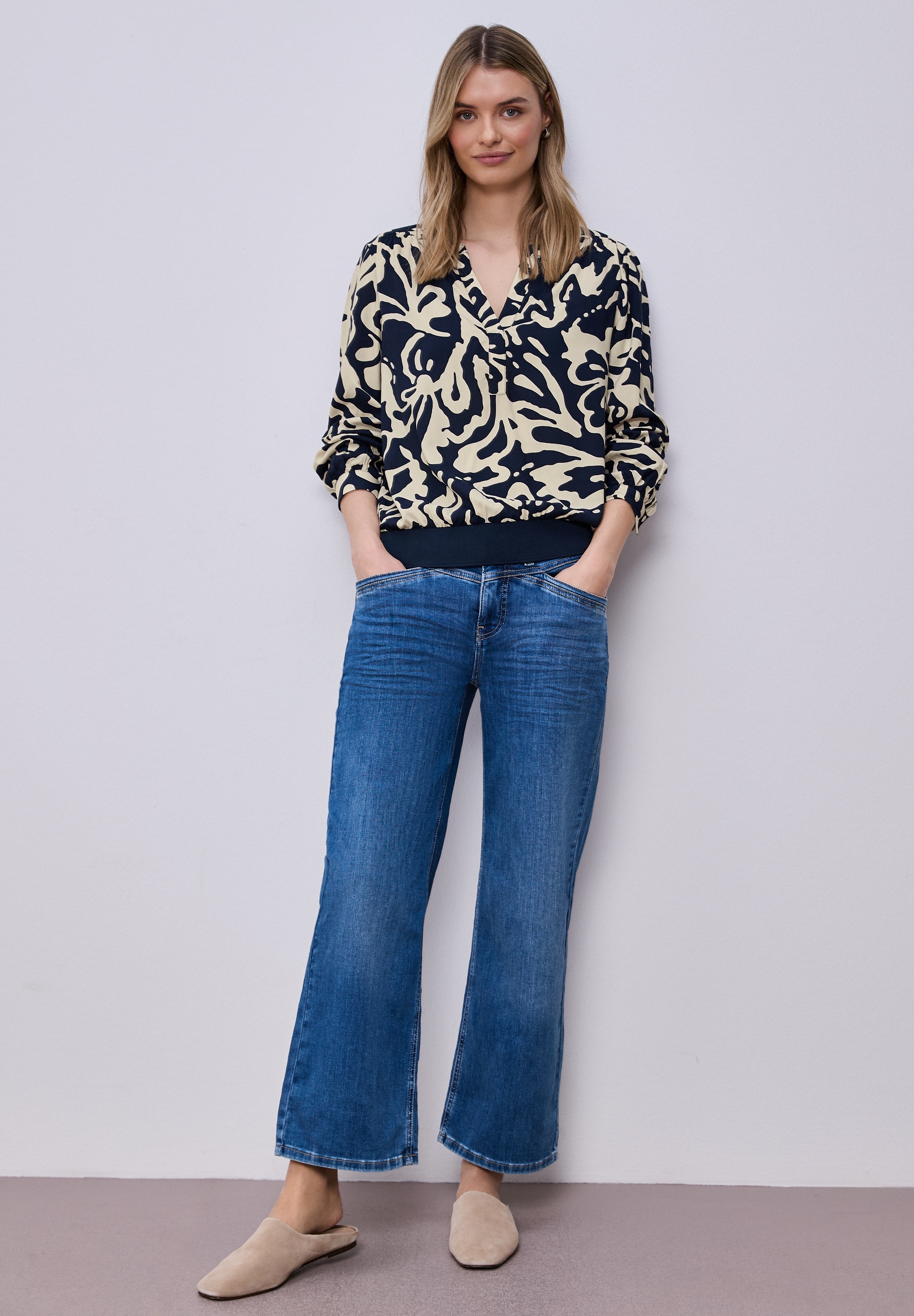 STREET ONE Blouse à manches longues avec imprimé intégral