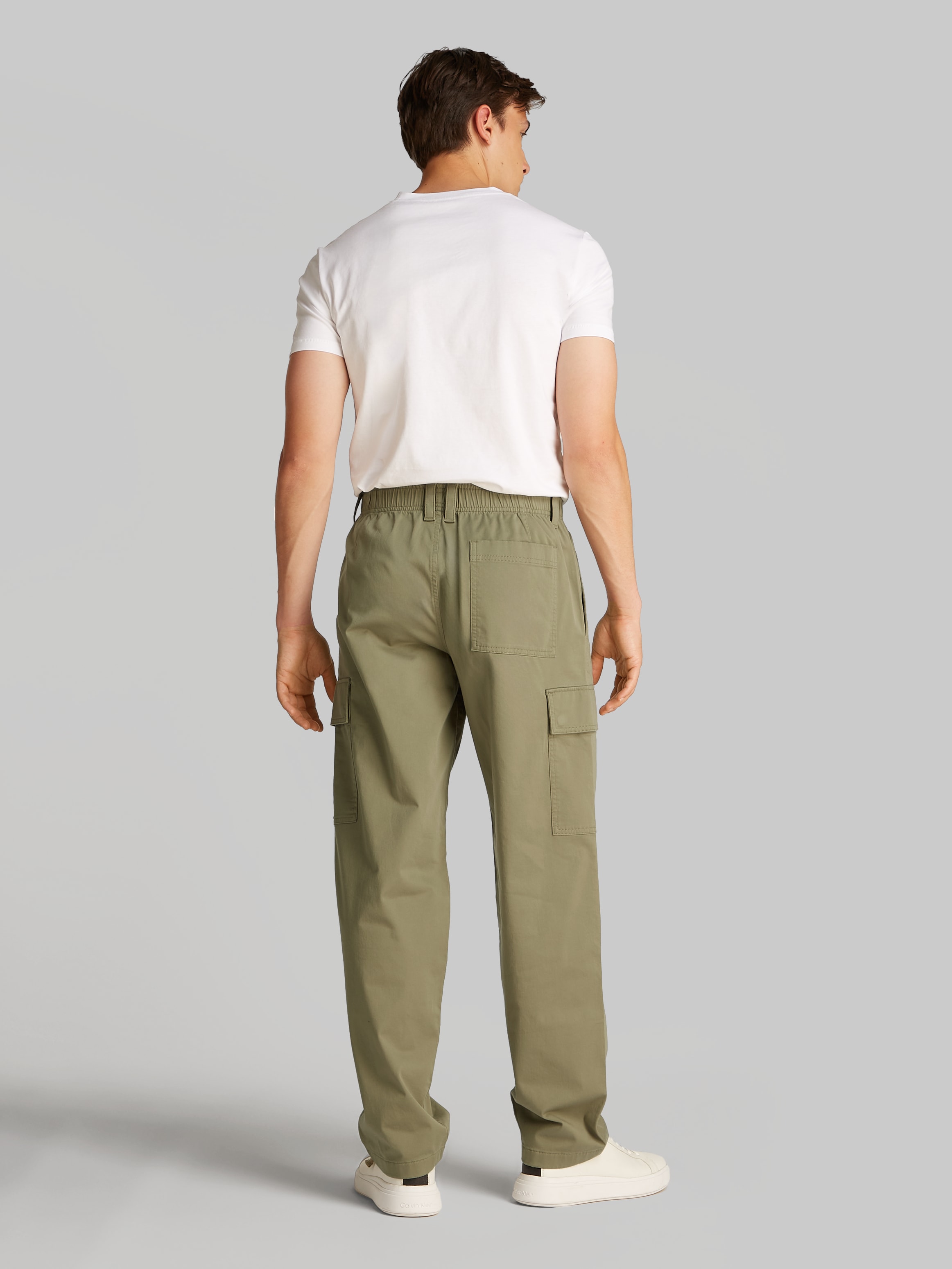 Calvin Klein Jeans Cargohose »REGULAR STRAIGHT CARGO«, mit Logoprägung