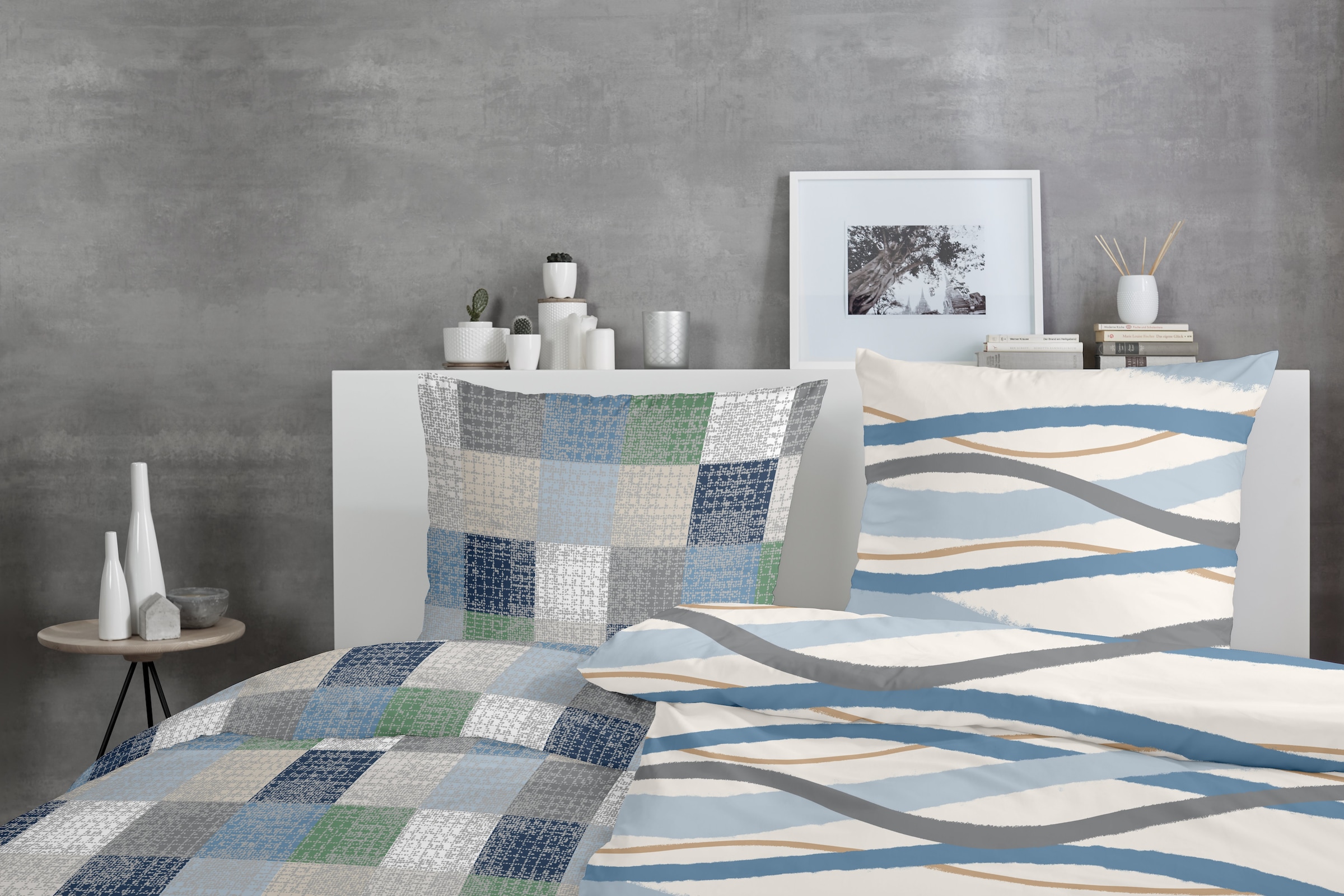 Primera Linge de lit »Biber-Bettwäsche Whips« 2 cuis tlg. mit modernen Linien