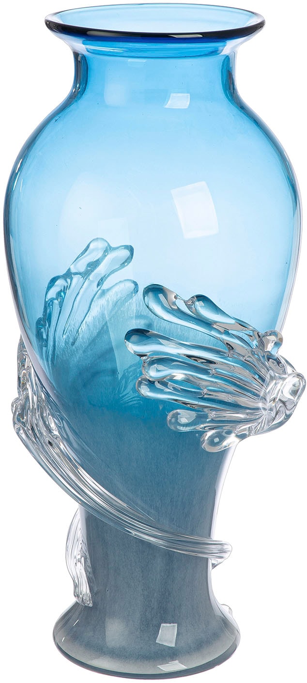 Image of Casablanca by Gilde Tischvase "Vase Wave blau"