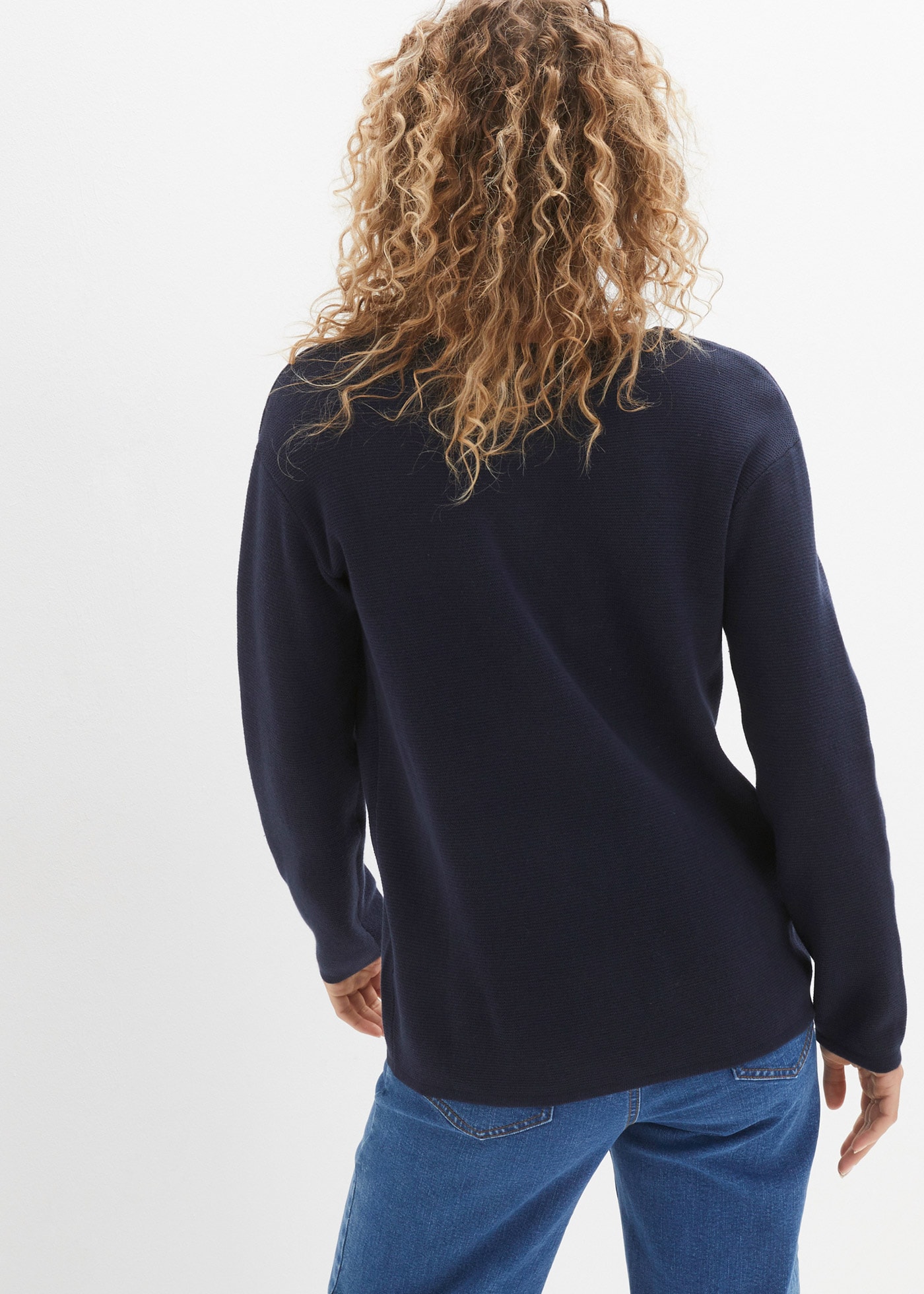 bonprix Veste en tricot Loose fit, Milano Strick, Casual Stil, aus Baumwolle und Polyacryl