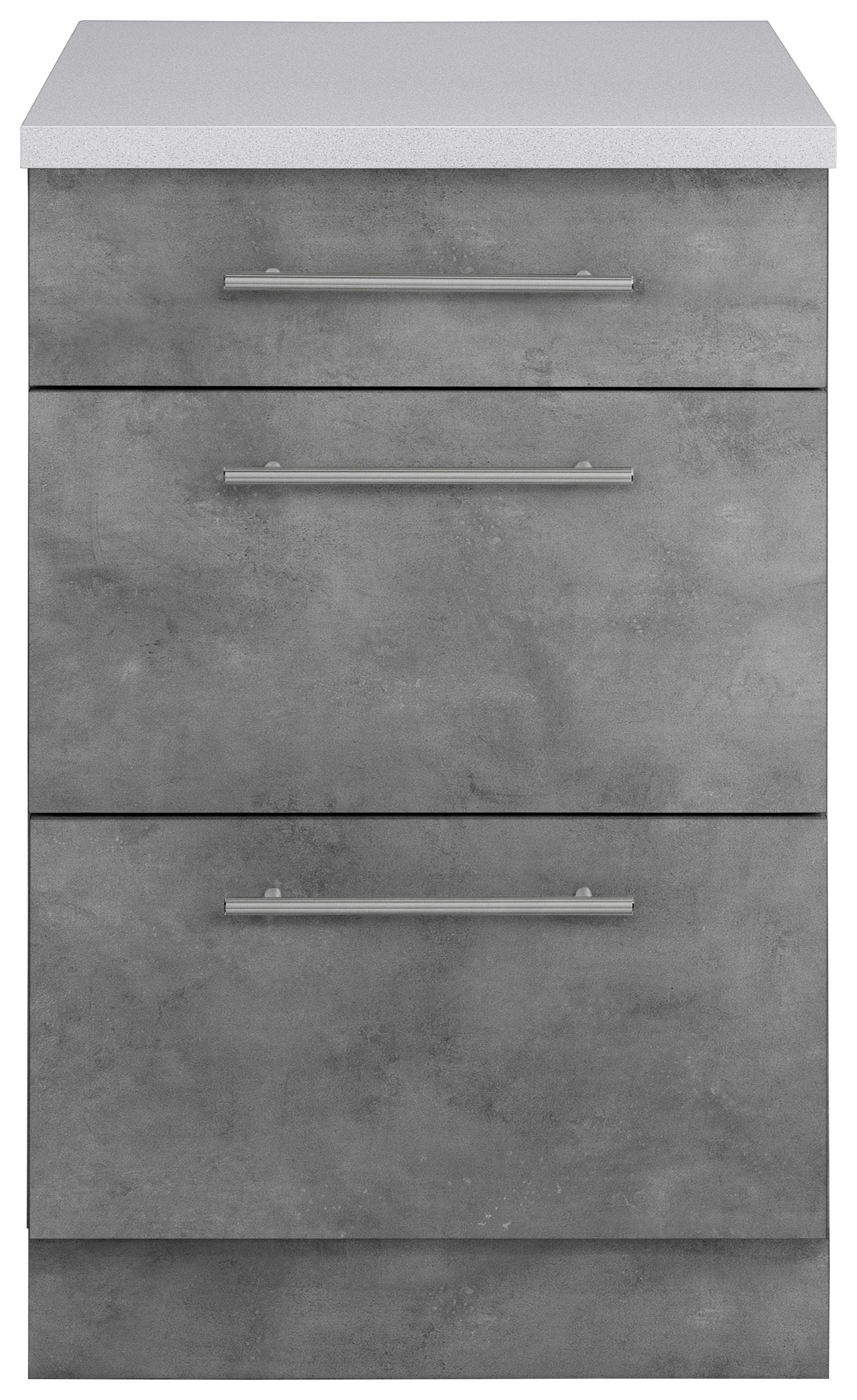 wiho Küchen Unterschrank »Cali« 50 cm breit, mit 2 grossen Auszügen