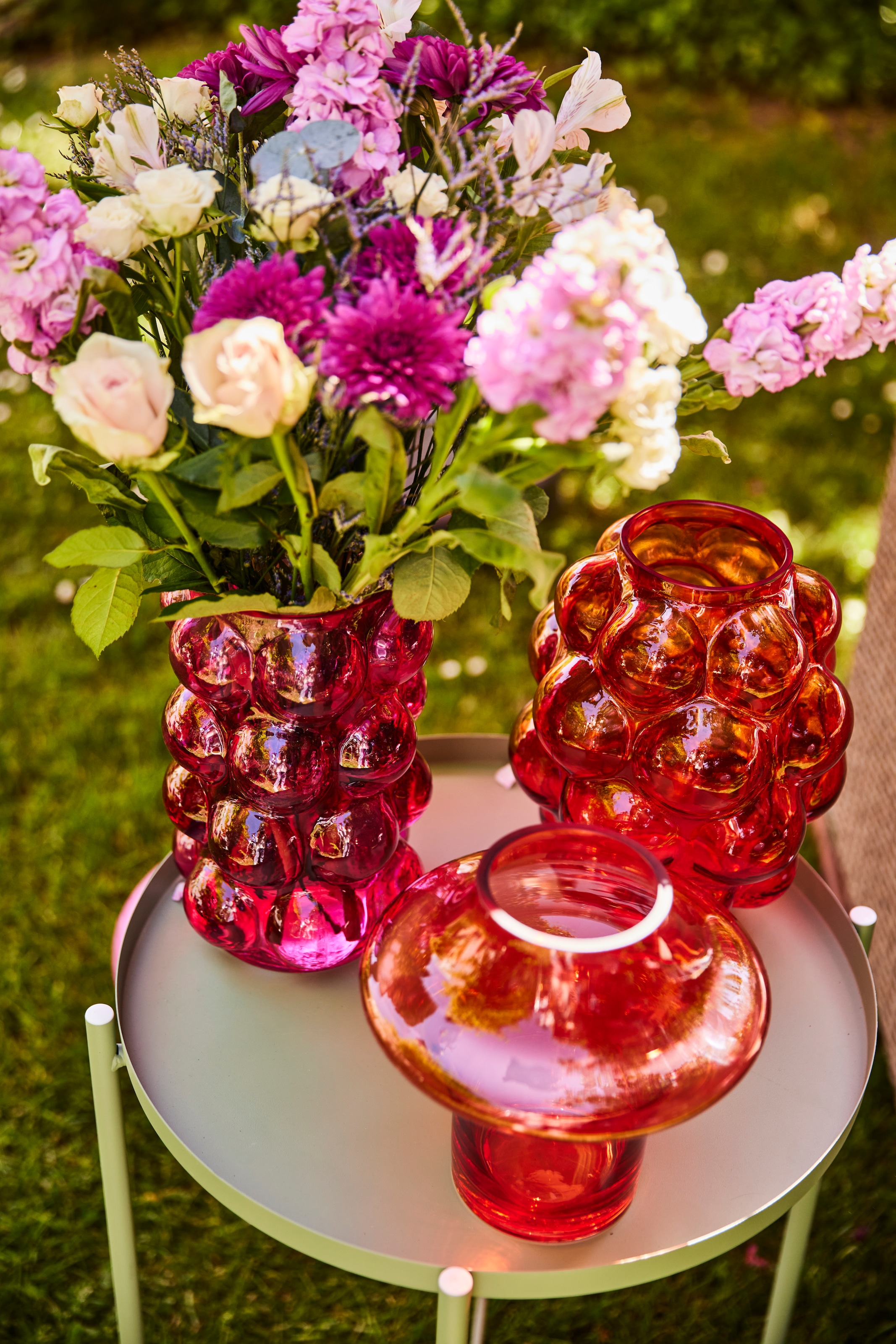 AM Design Dekovase »Vibrant orangefarbene Glasvase« für einen fröhlichen Akzent