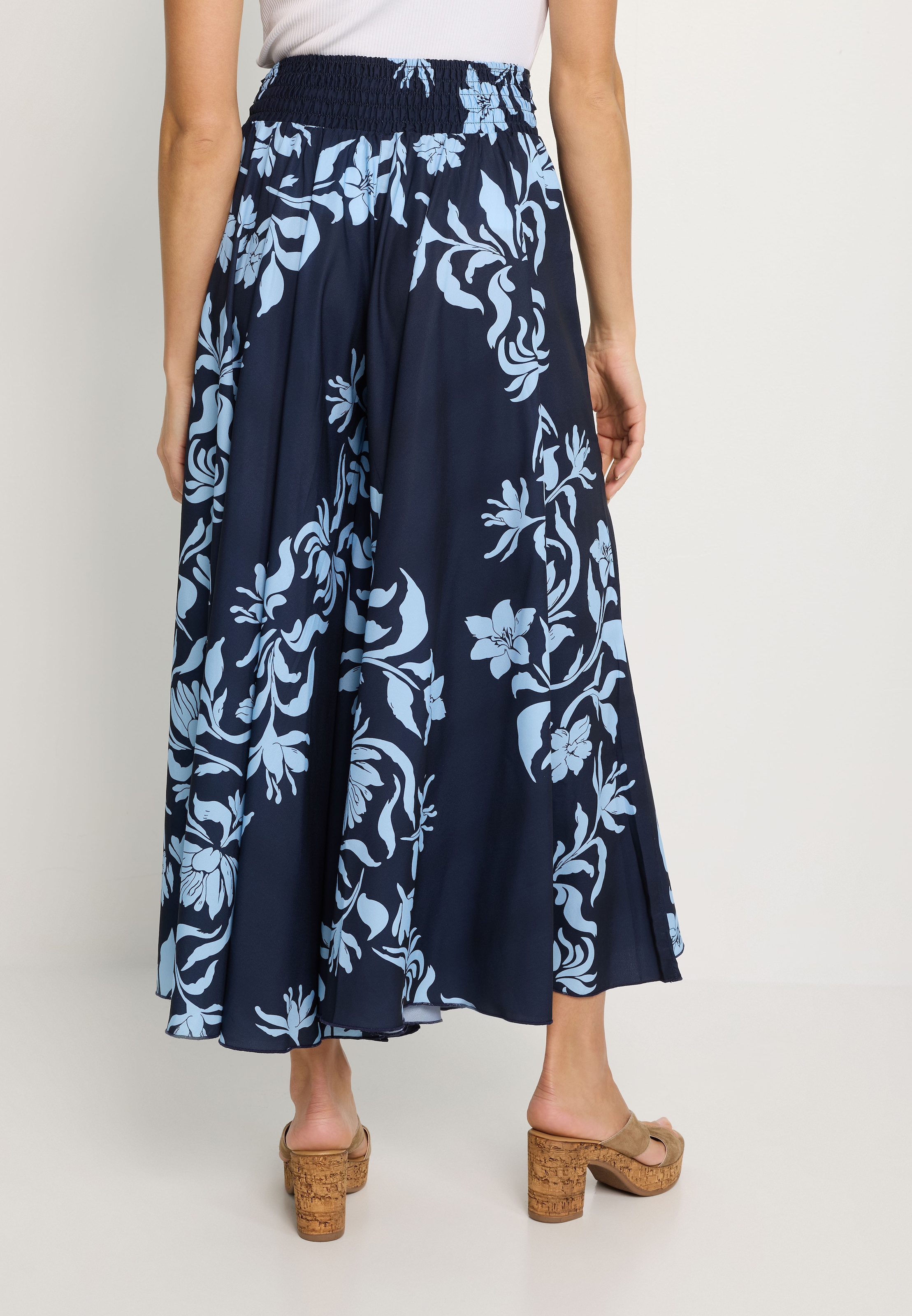 LASCANA Jupe-culotte avec imprimé intégral, culotte, tissu lisse sans repassage
