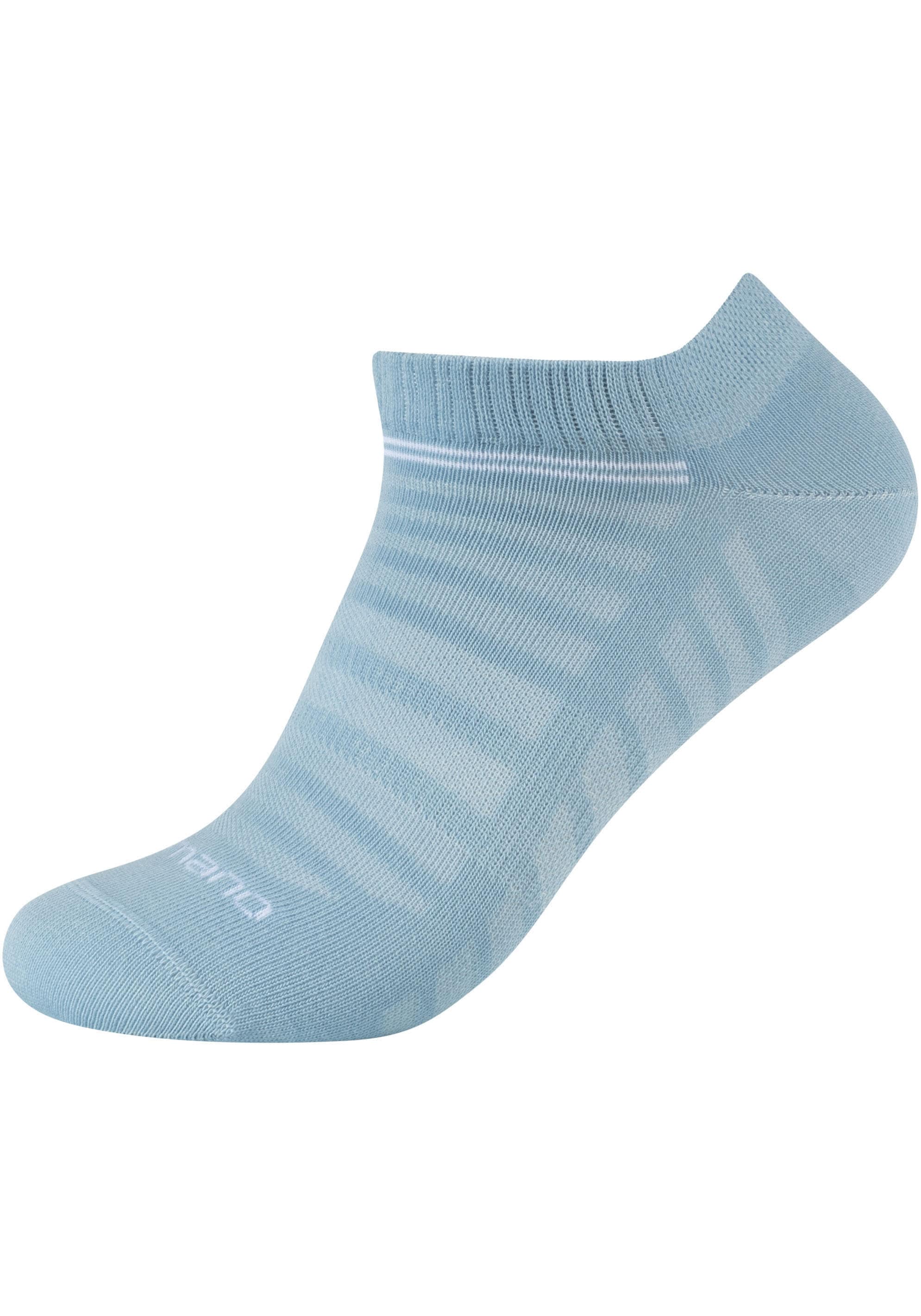 Camano Kurzsocken »mesh ventilation«, (10 Paar), mit modischen Streifenmustern