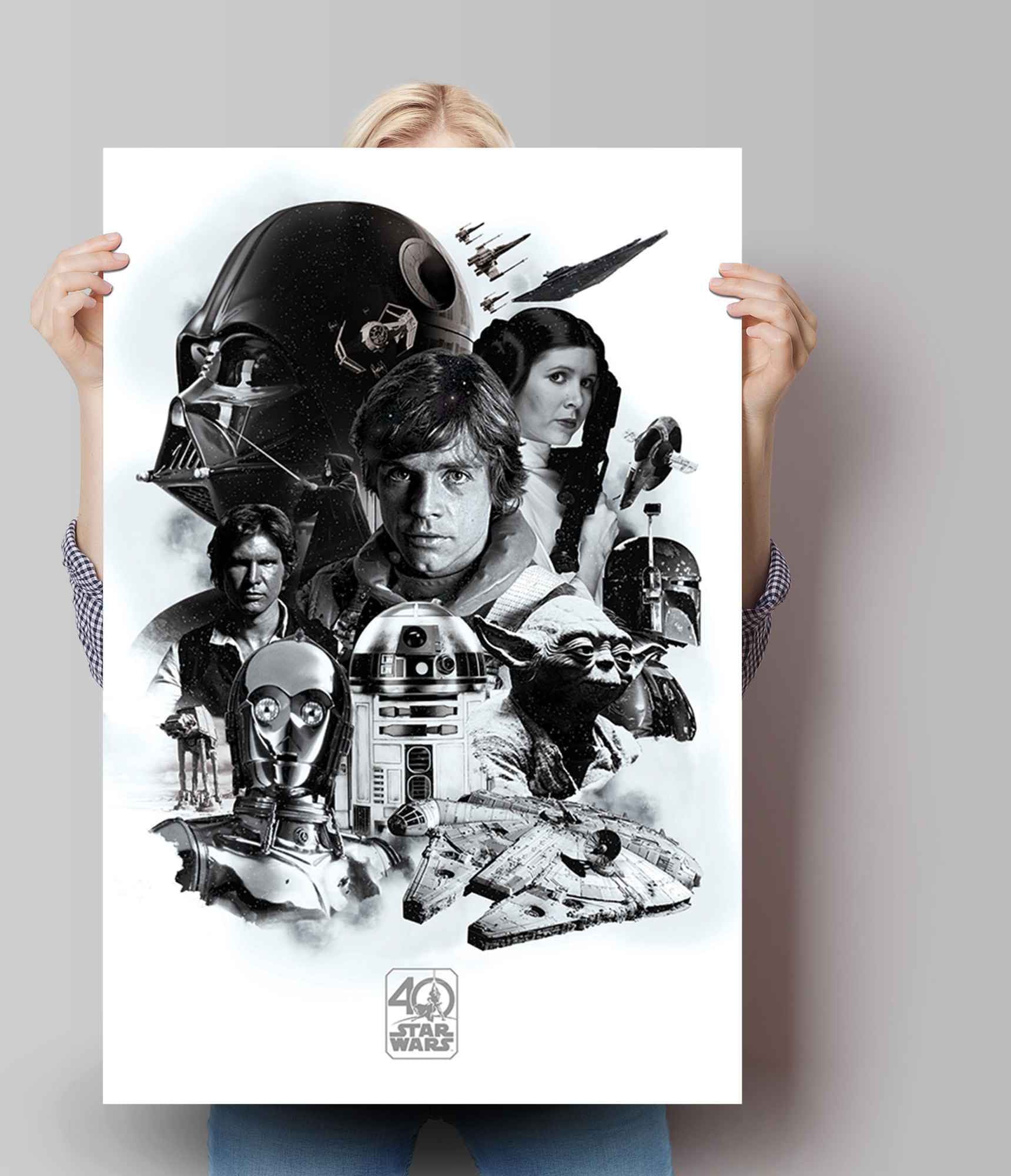 Reinders! Poster »Poster Star Wars 40 Jahre«, Science-Fiction, (1 St.)  jetzt kaufen | Wandtattoos