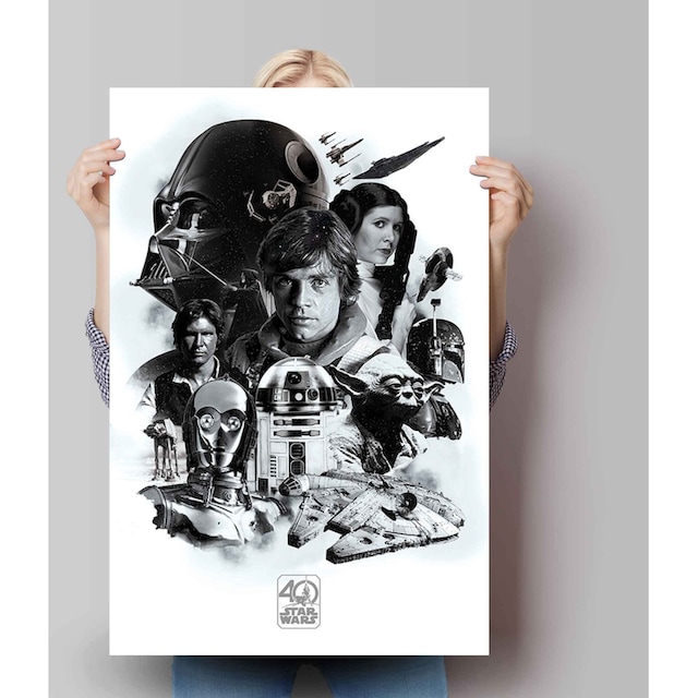 Reinders! Poster »Poster Star Wars 40 Jahre«, Science-Fiction, (1 St.)  jetzt kaufen