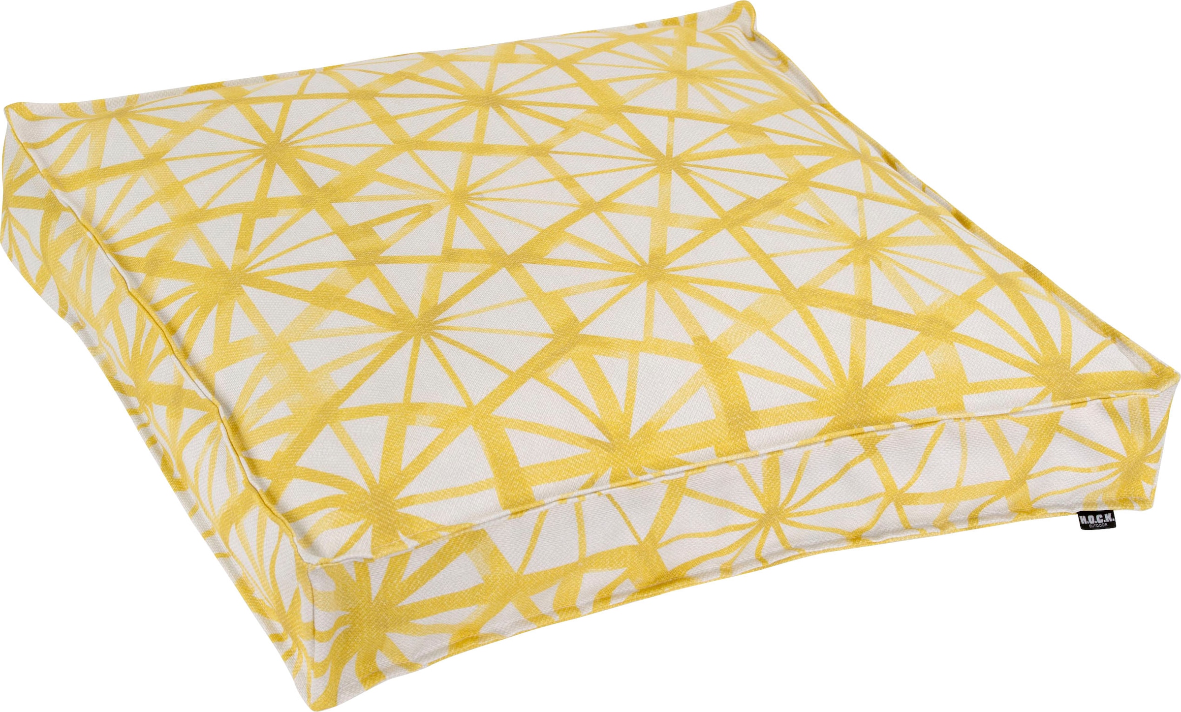 Image of H.O.C.K. Bodenkissen "Kami" mit geometrischen Muster