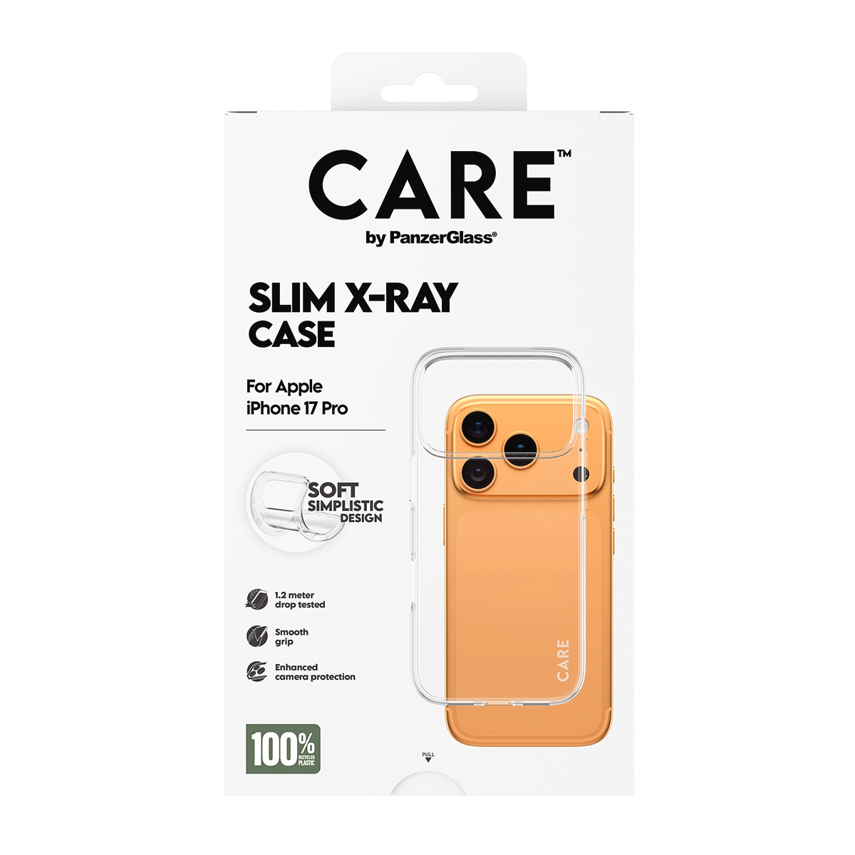 CARE by PanzerGlass Housse pour téléphone portable »Slim X-Ray Case für Apple iPhone 17 Pro« Backcover, Schutzhülle, Handyschutzhülle, Case, Schutzcase, stossfest