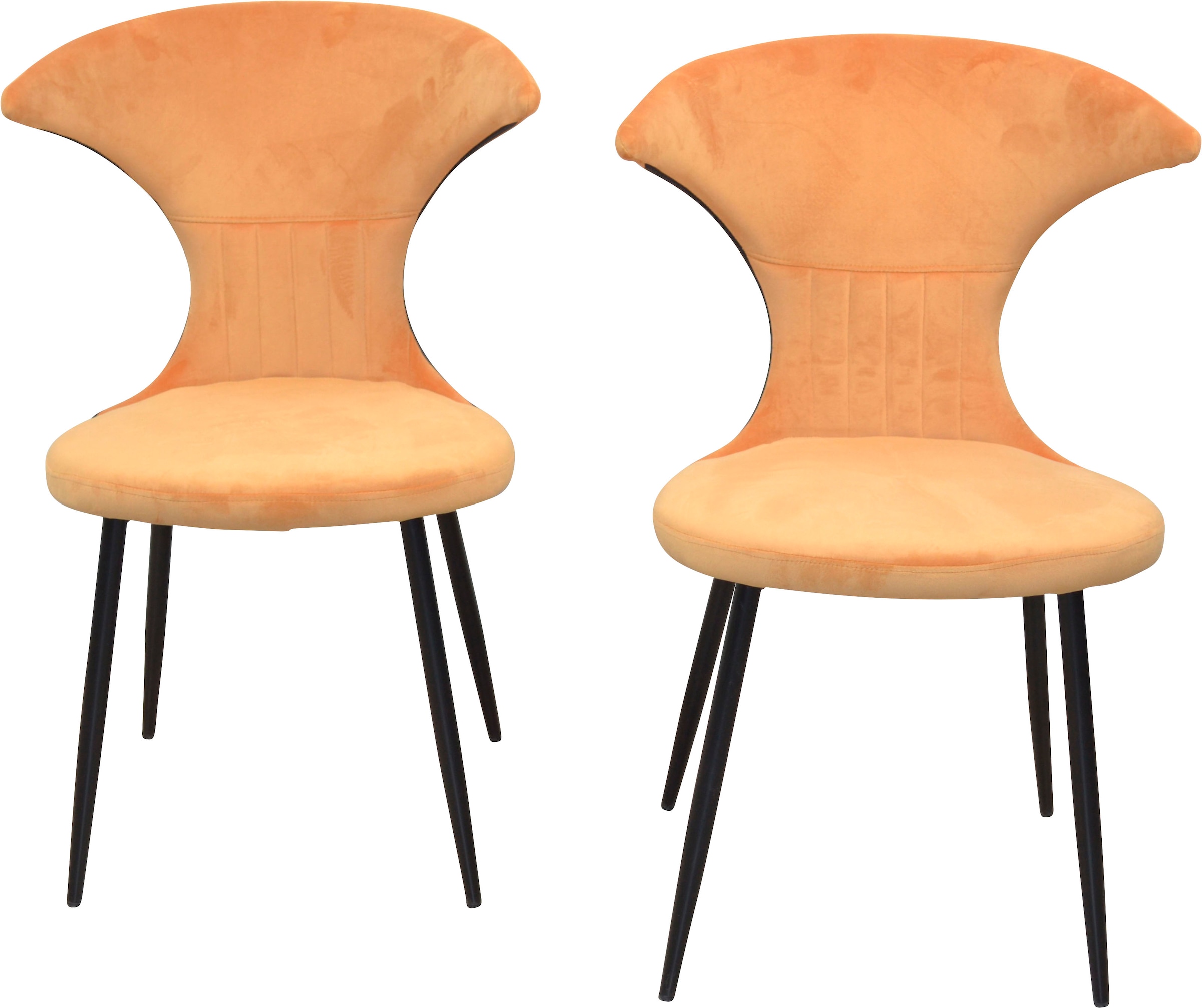 Image of INOSIGN 4-Fussstuhl (Set) 2 Stk.Gestell aus Stahlrohr, Sitz- und Rückenfläche schaumstoffgepolstert