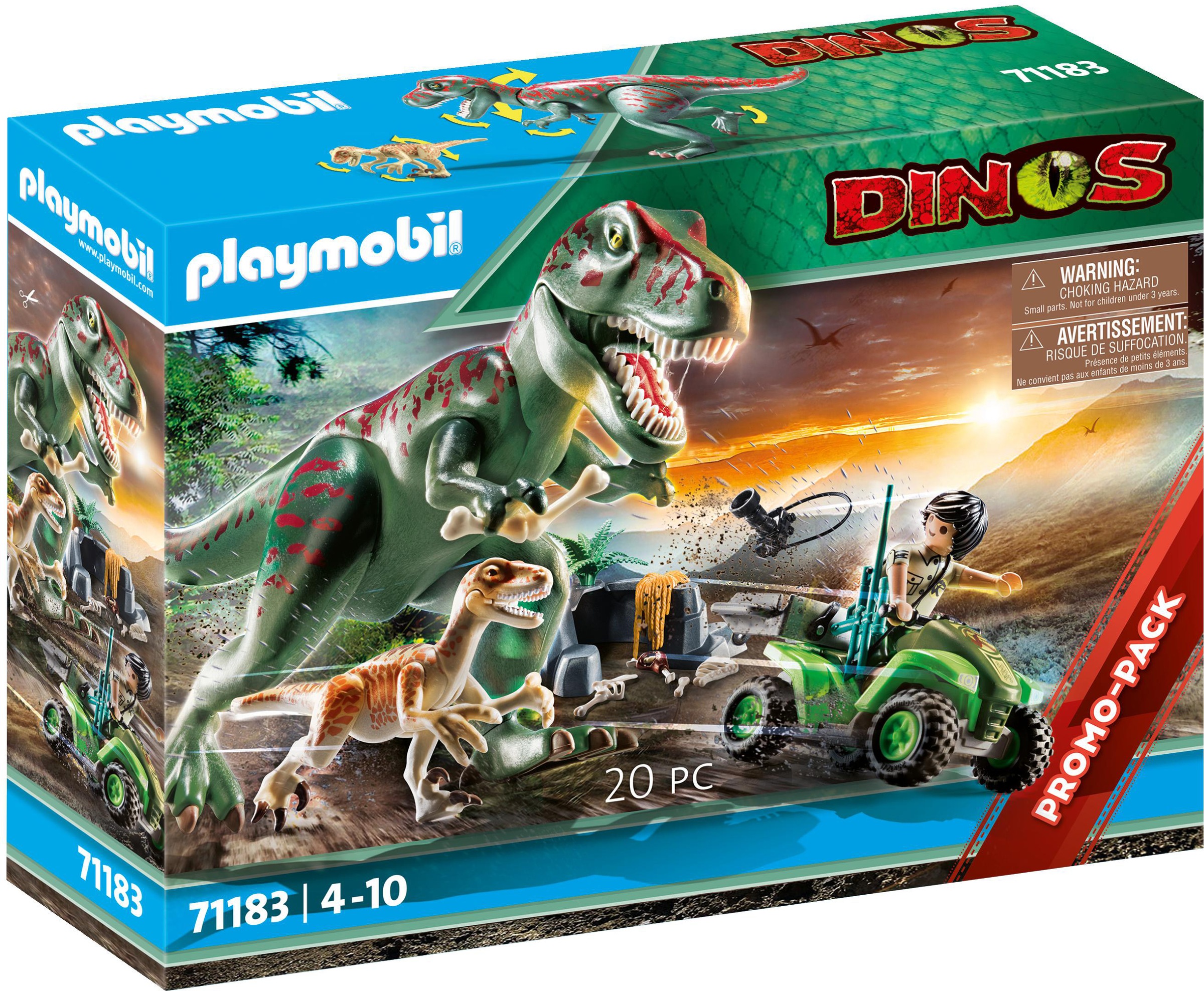 Image of Playmobil® Konstruktions-Spielset »T-Rex Angriff (71183), Dinos«, (20 St.), Made in Germany bei Ackermann Versand Schweiz